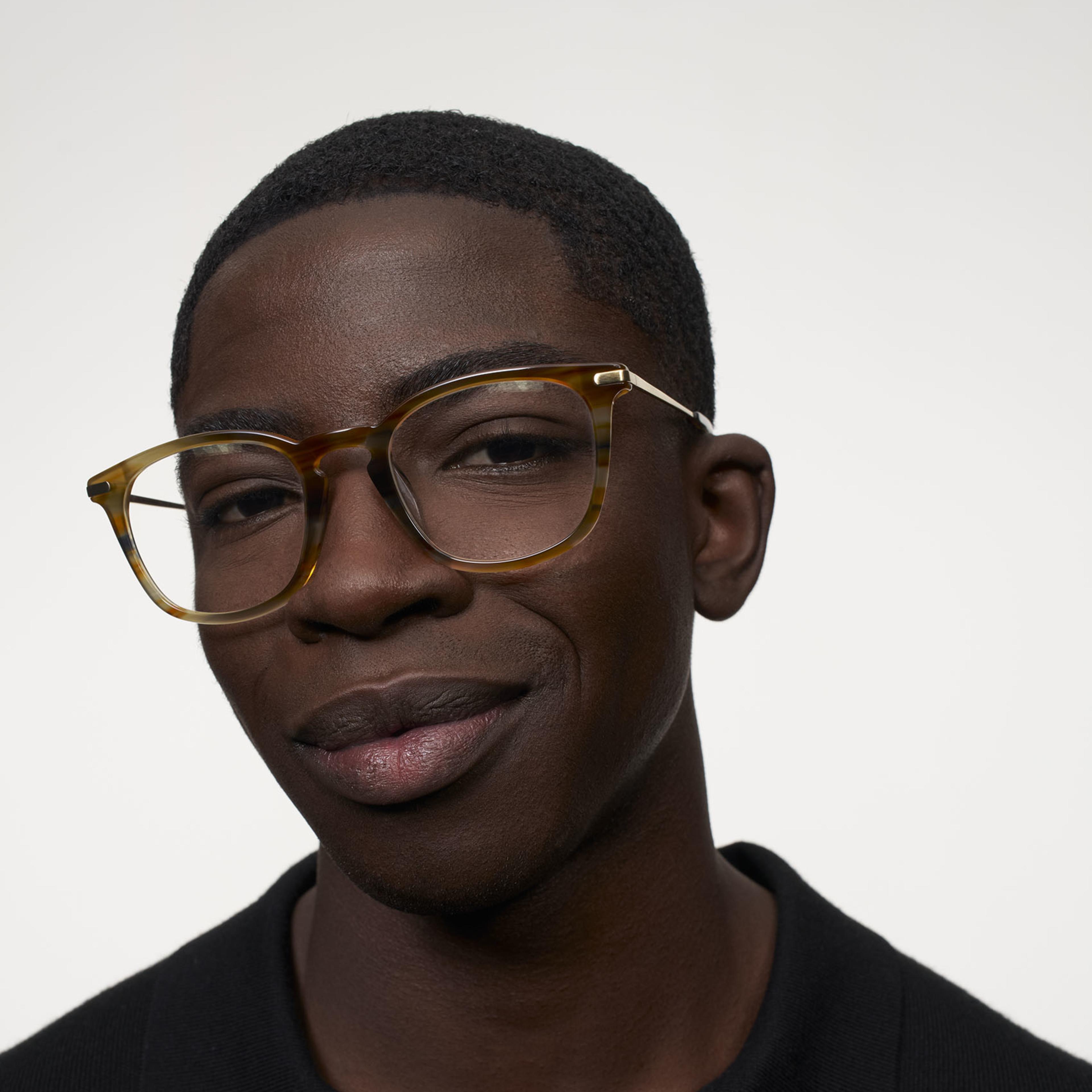 Ace & Tate Glasses | Square Combi in Blue, Orange, Yellow