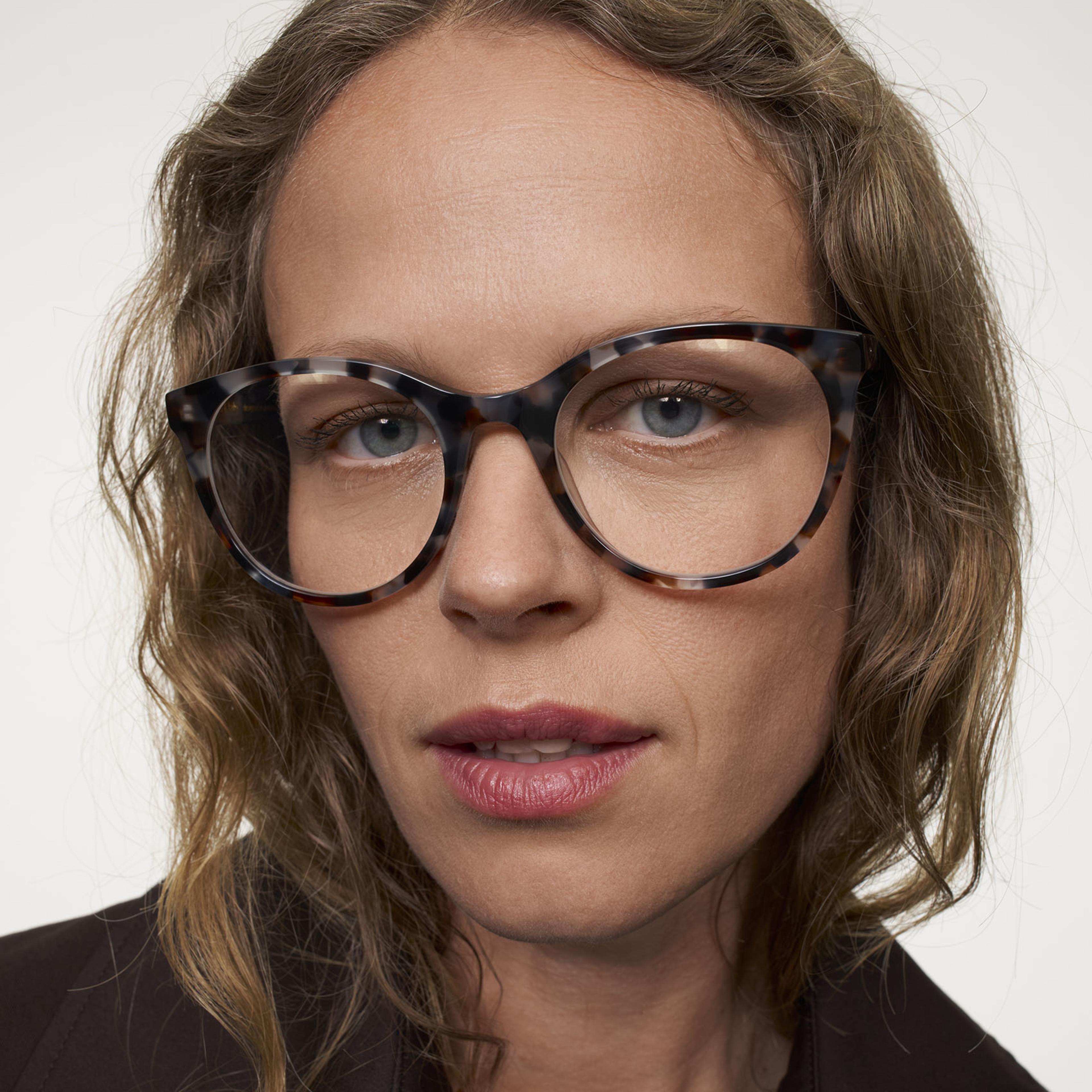 Ace & Tate Brillen | Oval Acetat in Blau, Grau, Rot