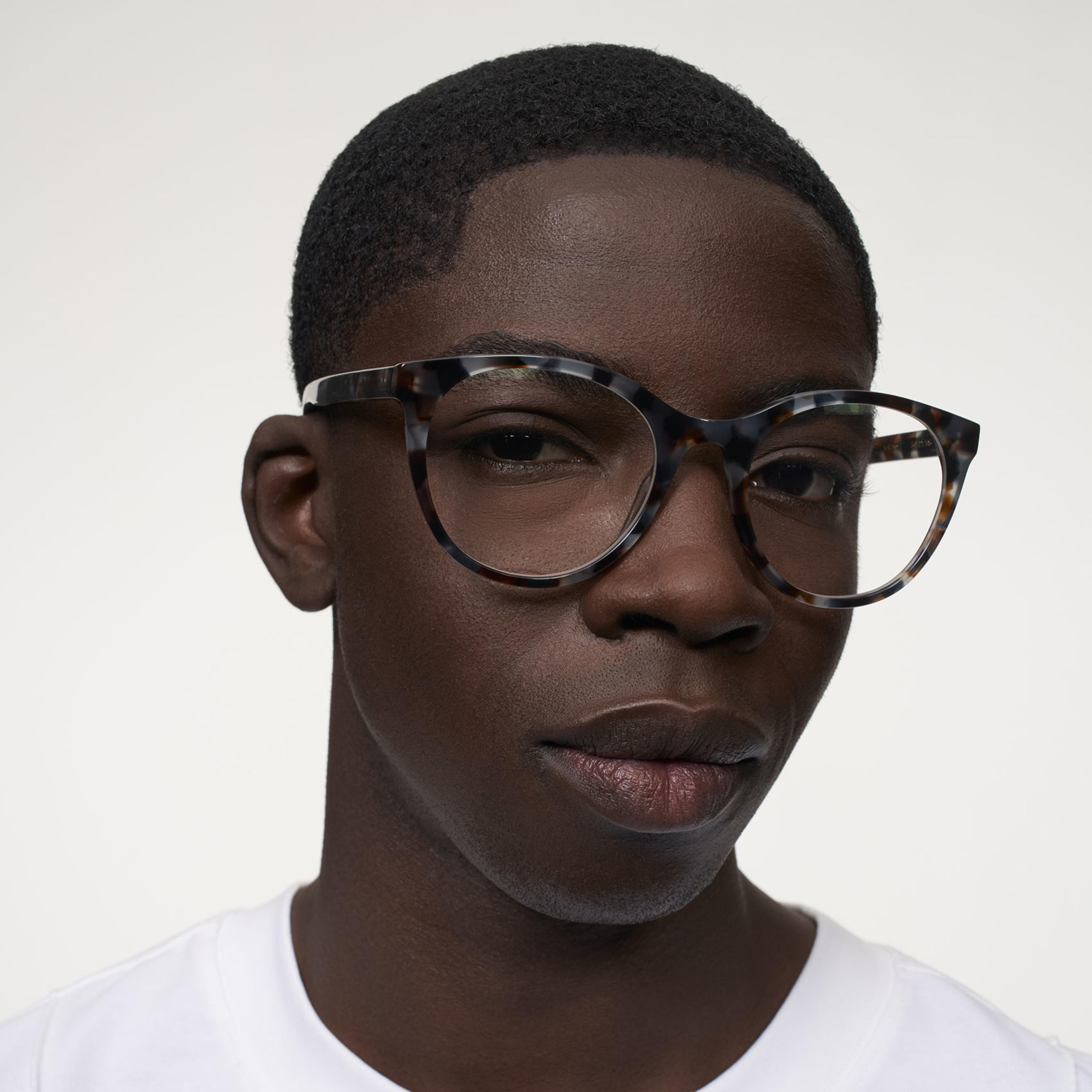 Ace & Tate Glasses | Oval Acetate in Blue, Grey, Red