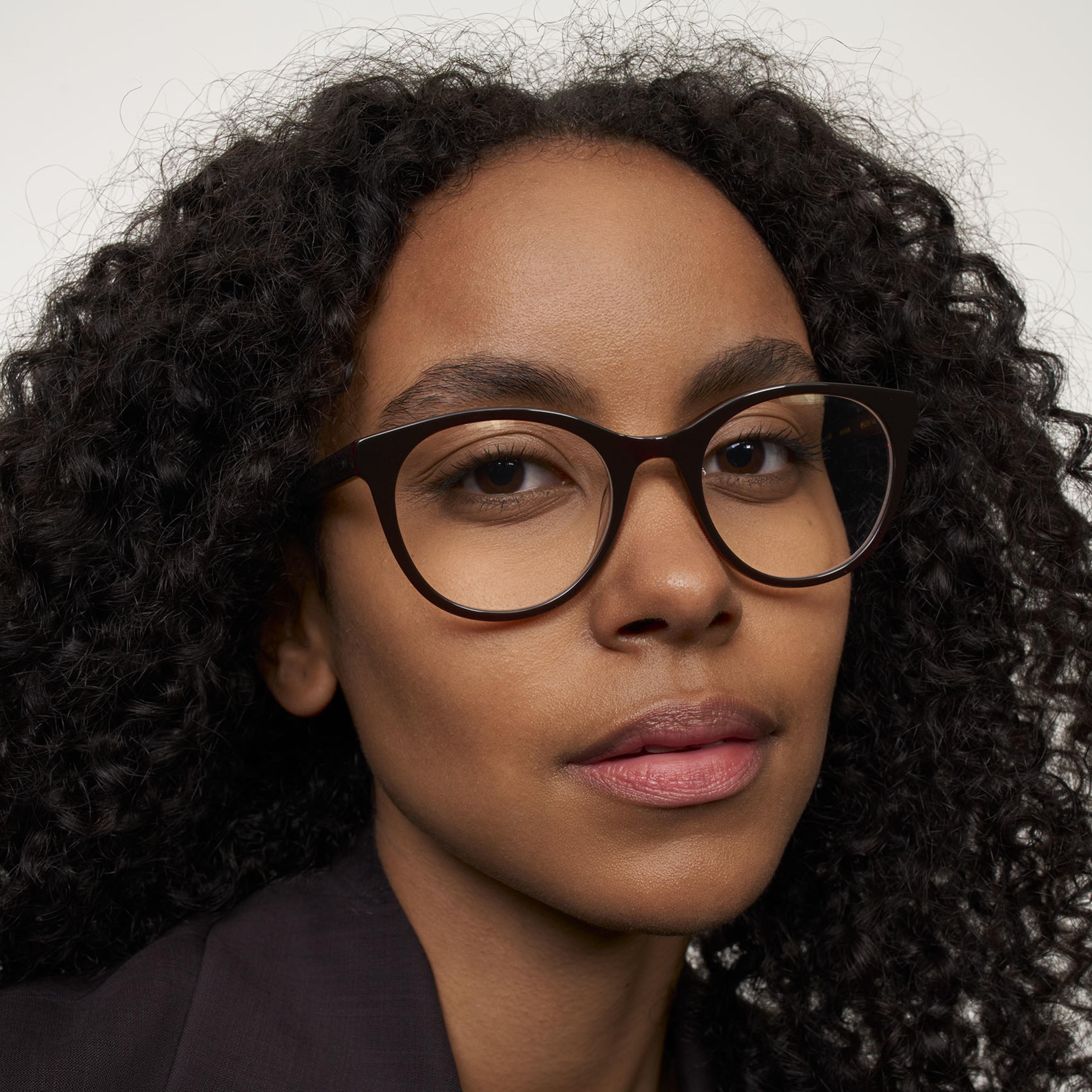 Ace & Tate Glasses | Oval Acetate in Red