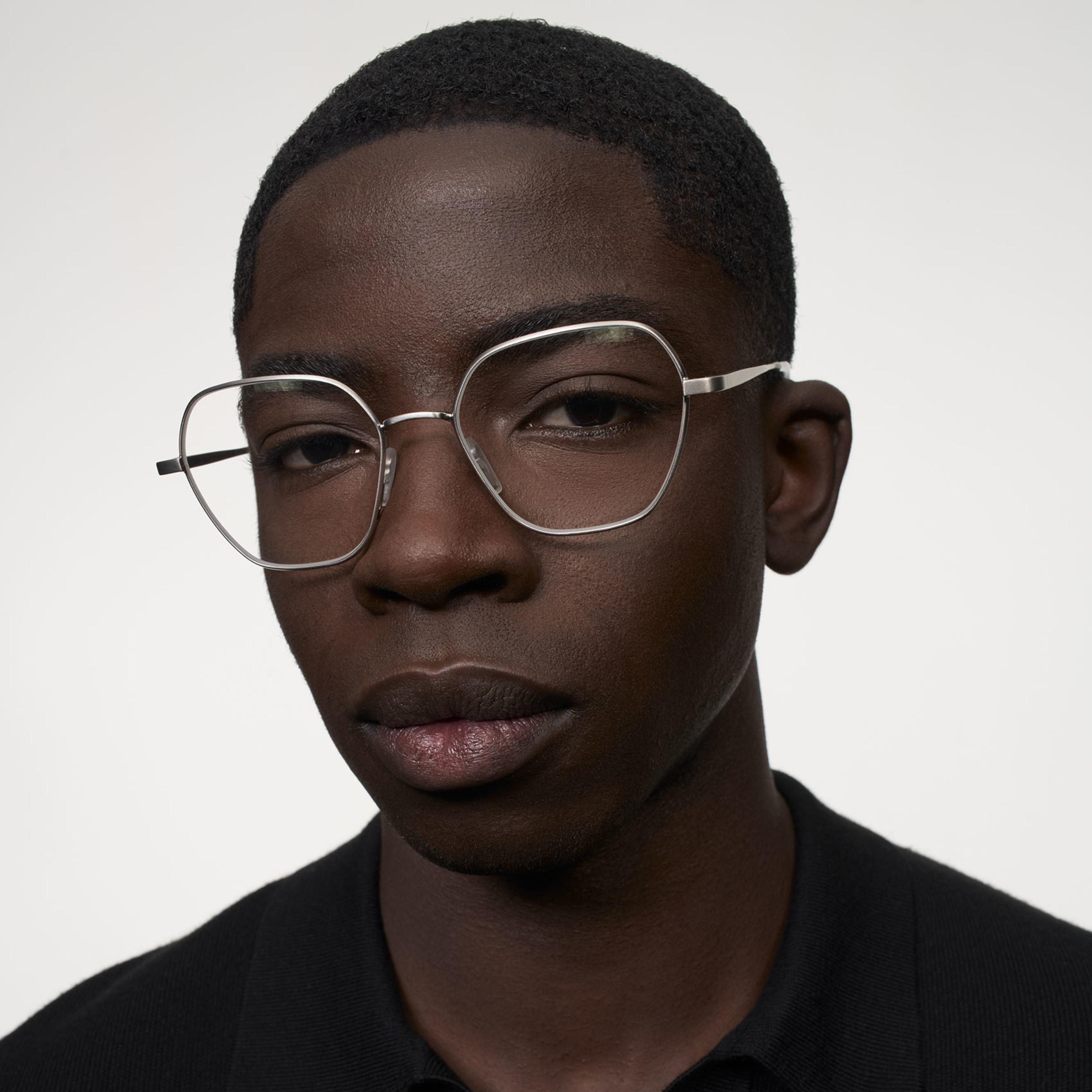 Ace & Tate Gafas | Hexagonal metal in Plateado