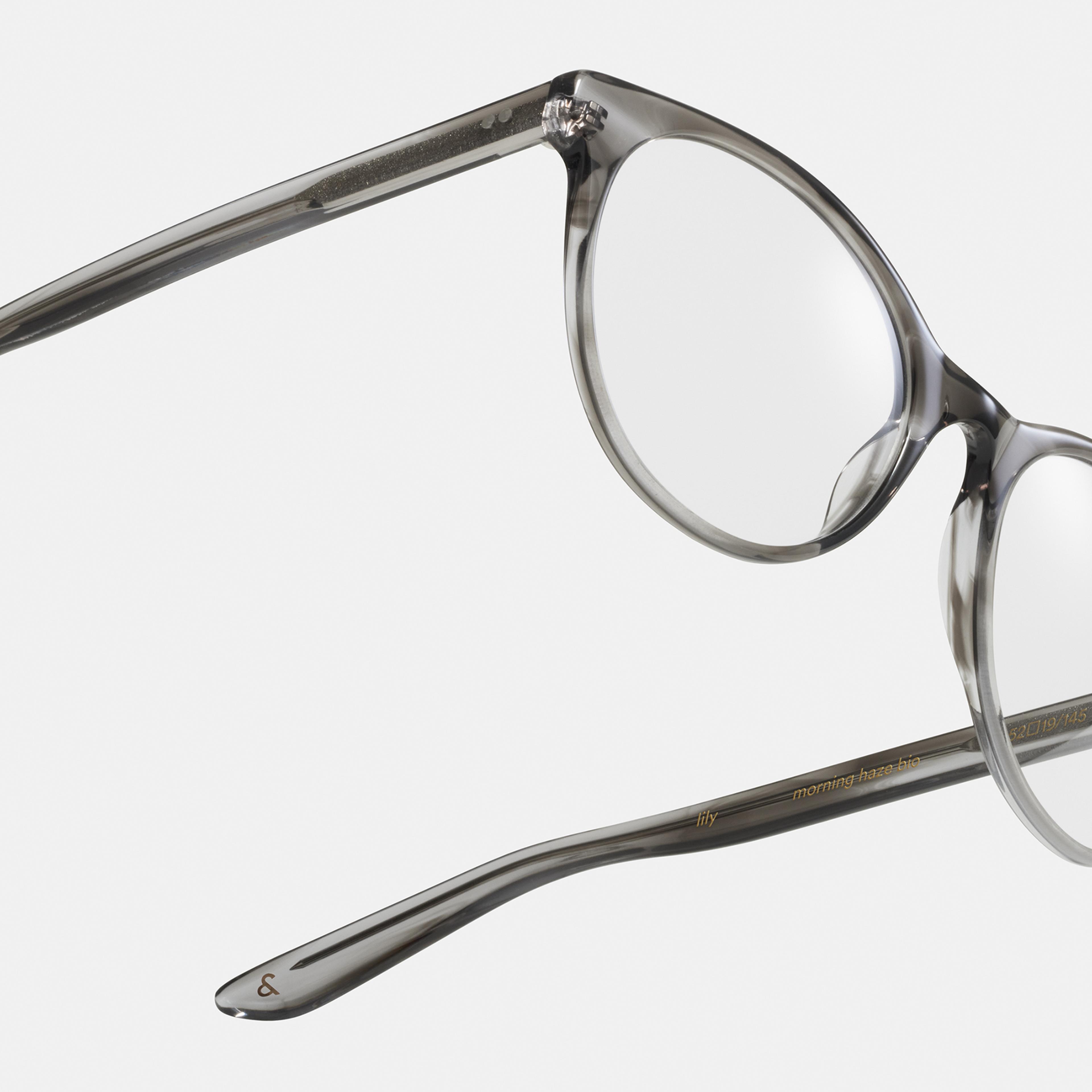 Ace & Tate Glasses | Oval Acetate in Clear, Grey