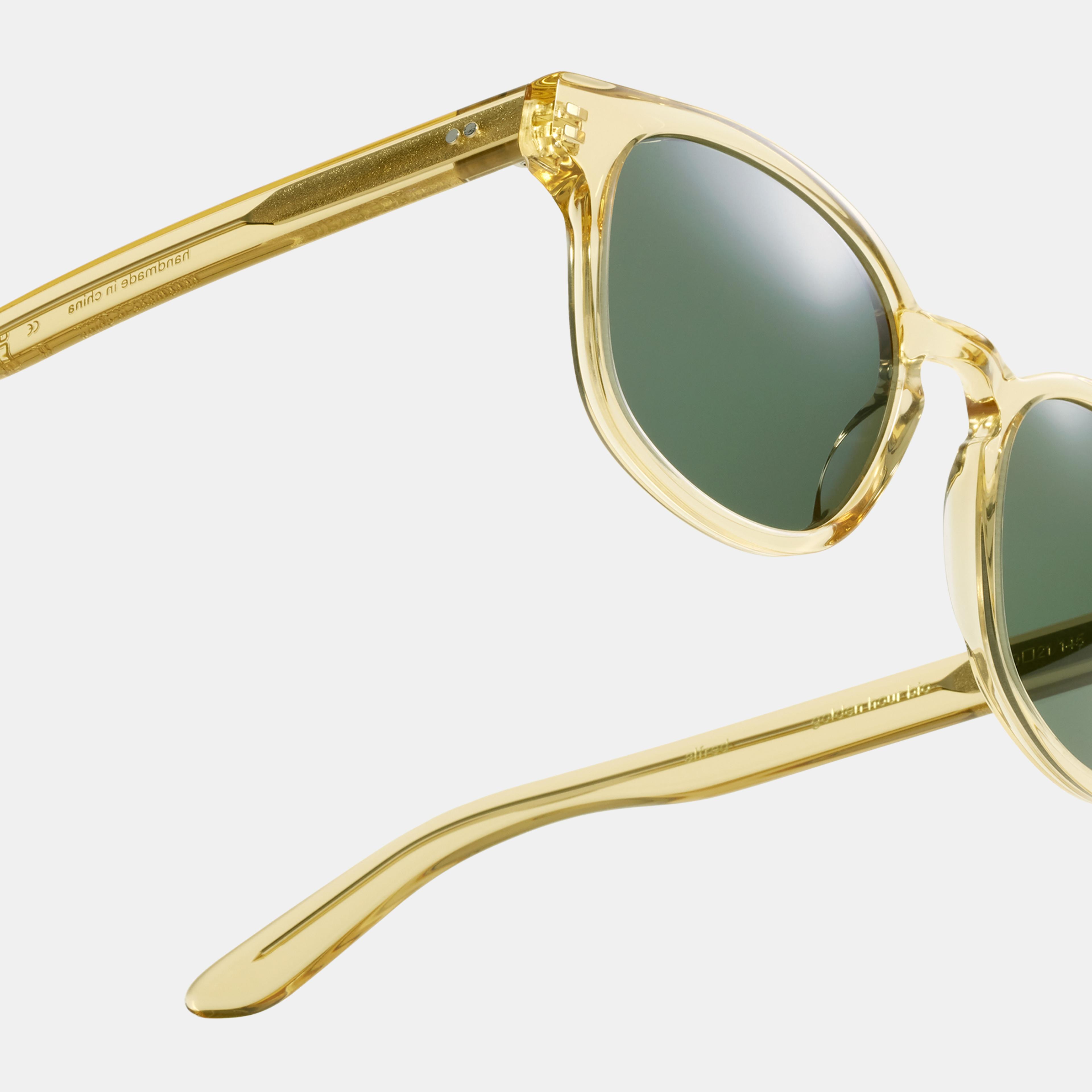 Ace & Tate Sunglasses | Square Acetate in Yellow