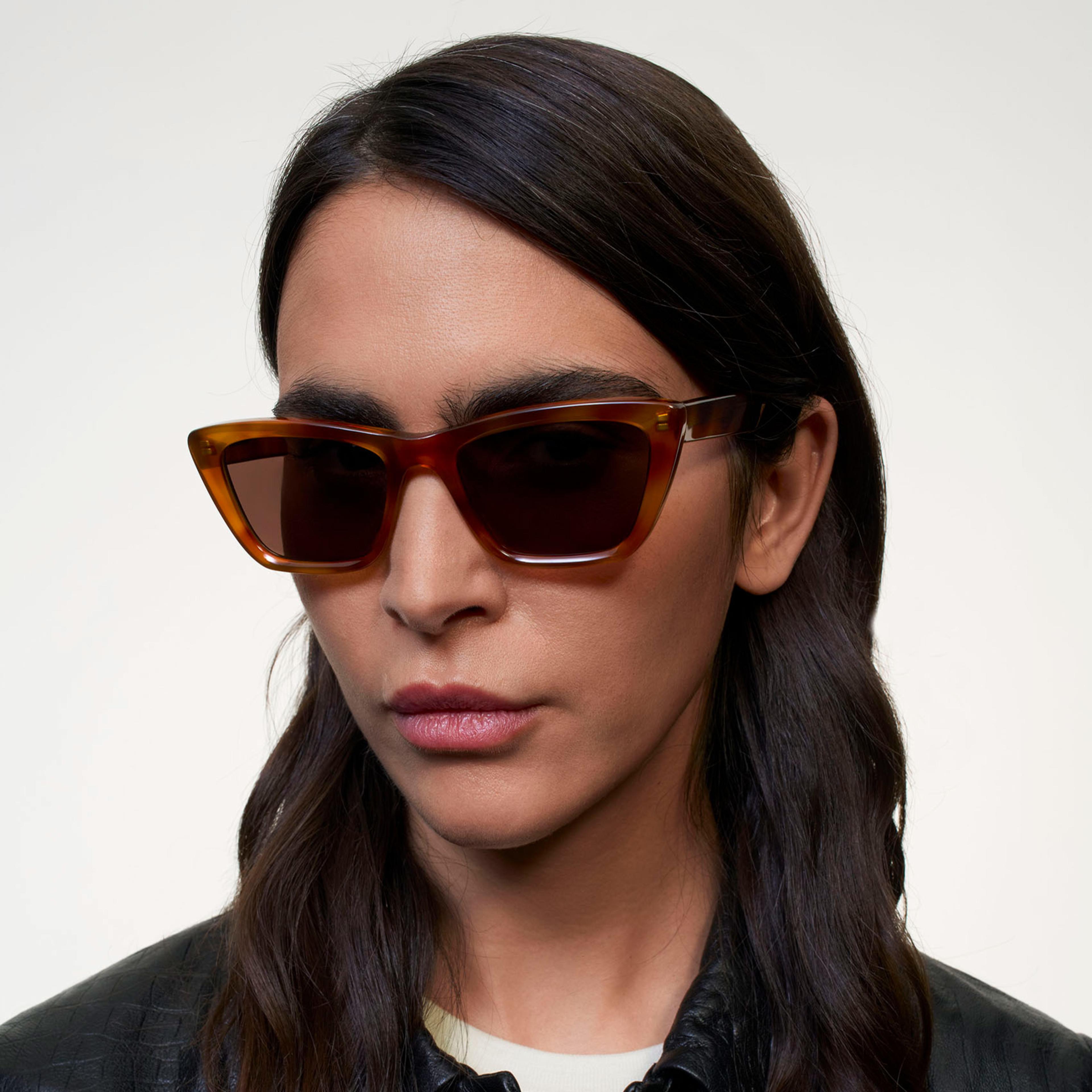 Ace & Tate Zonnebrillen |  Acetaat in Geel, Oranje