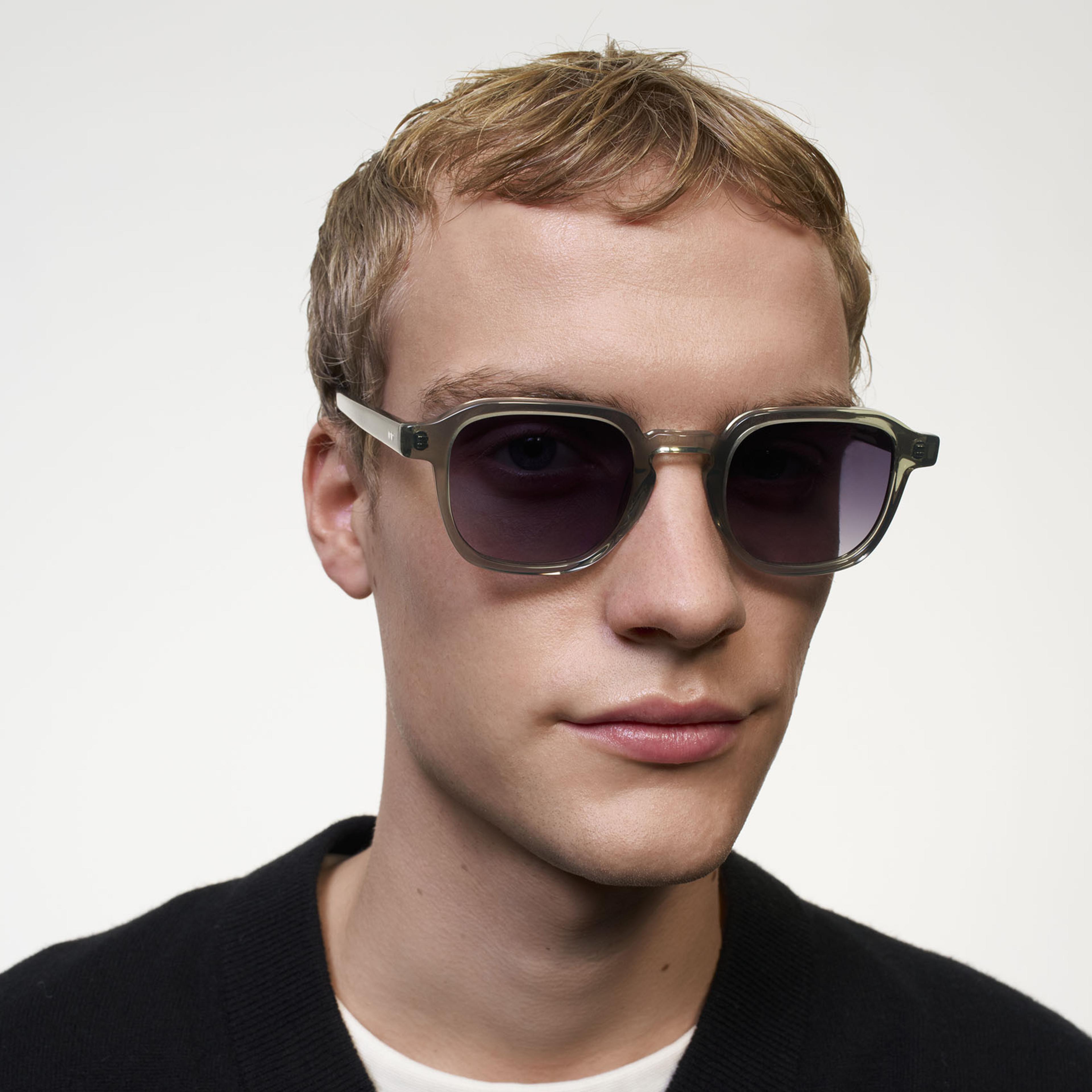 Ace & Tate Sunglasses |  Acetate in Blue, Transparent