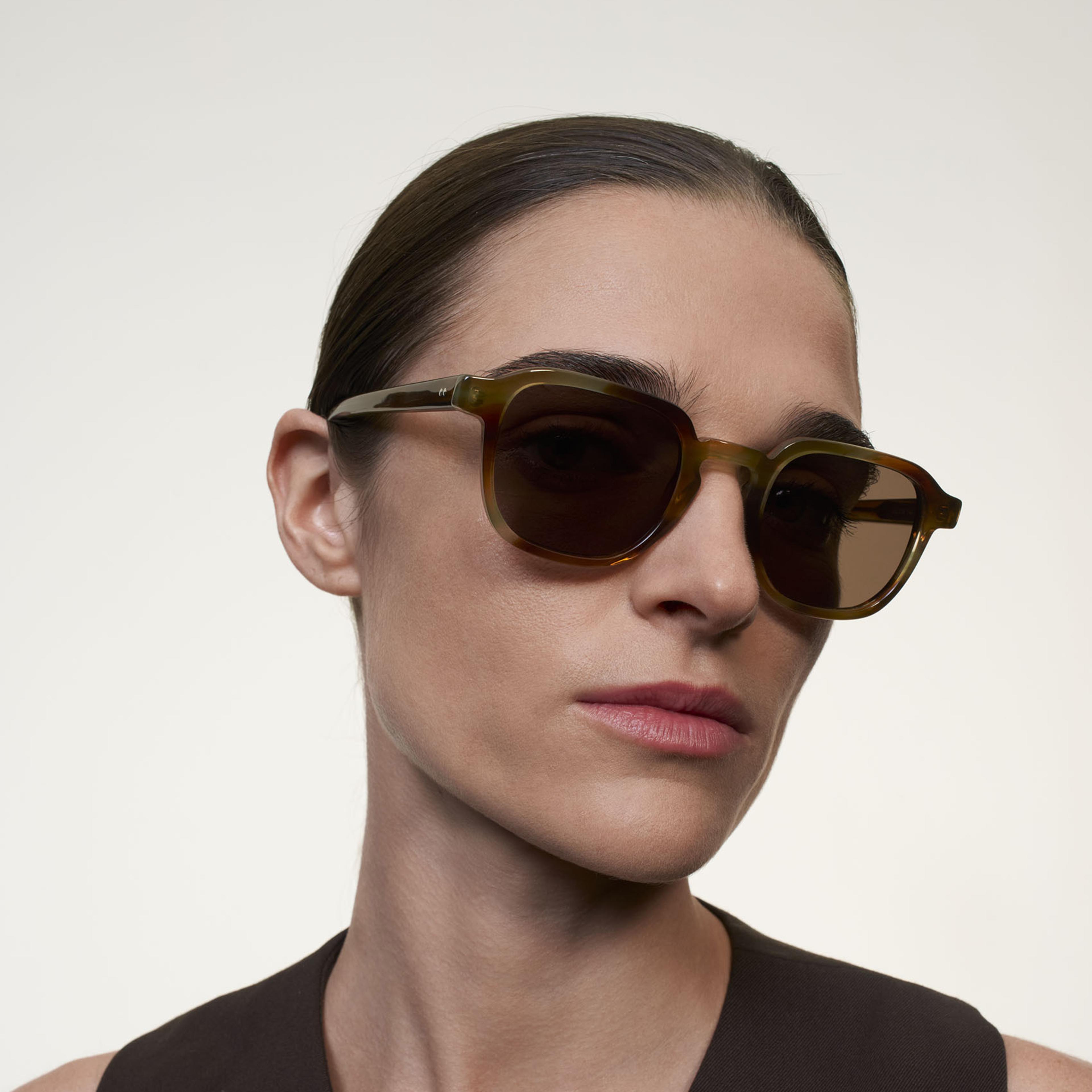 Ace & Tate Sonnenbrillen |  Acetat in Orange, Gelb, Braun, Grün