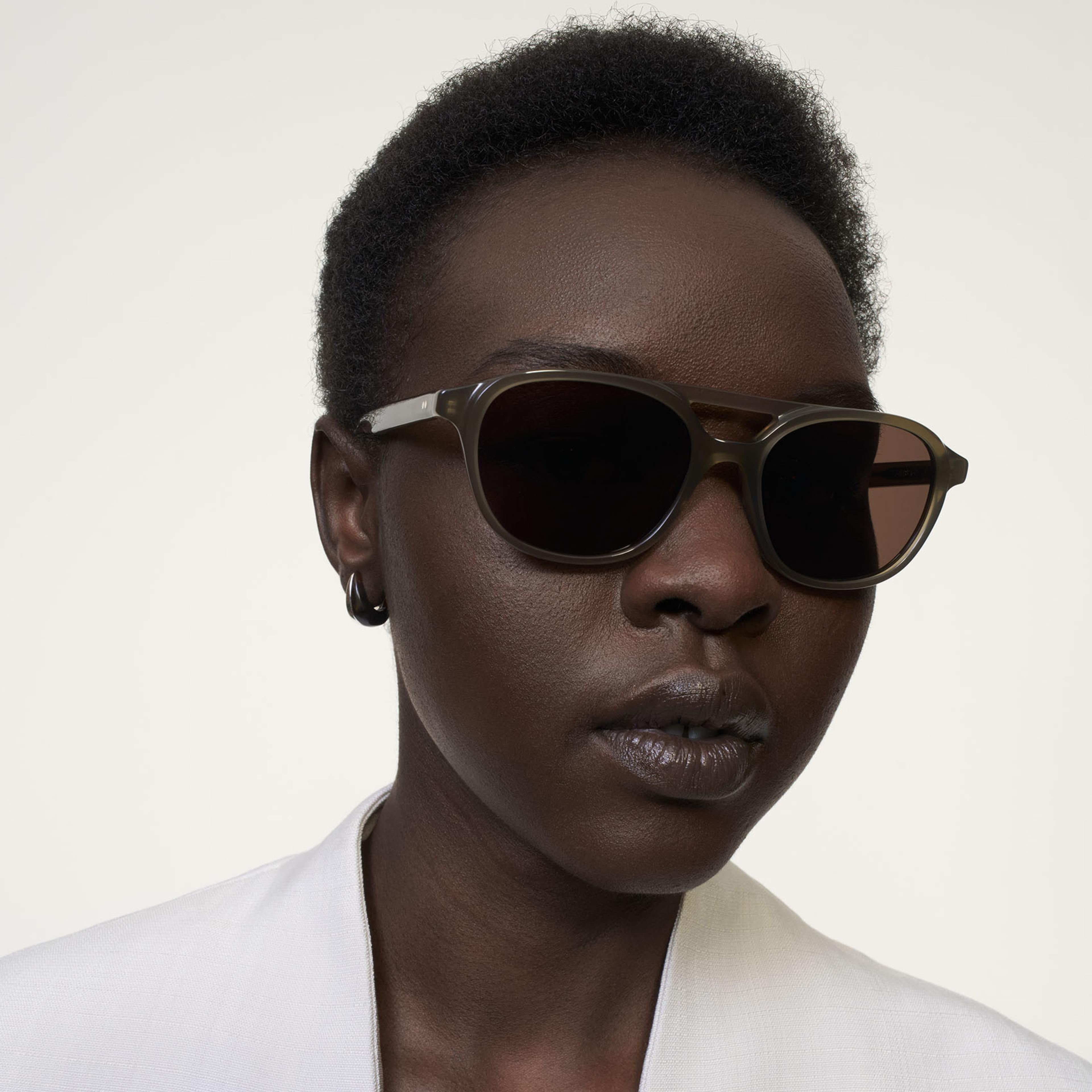 Ace & Tate Sonnenbrillen | Rund Acetat in Grün