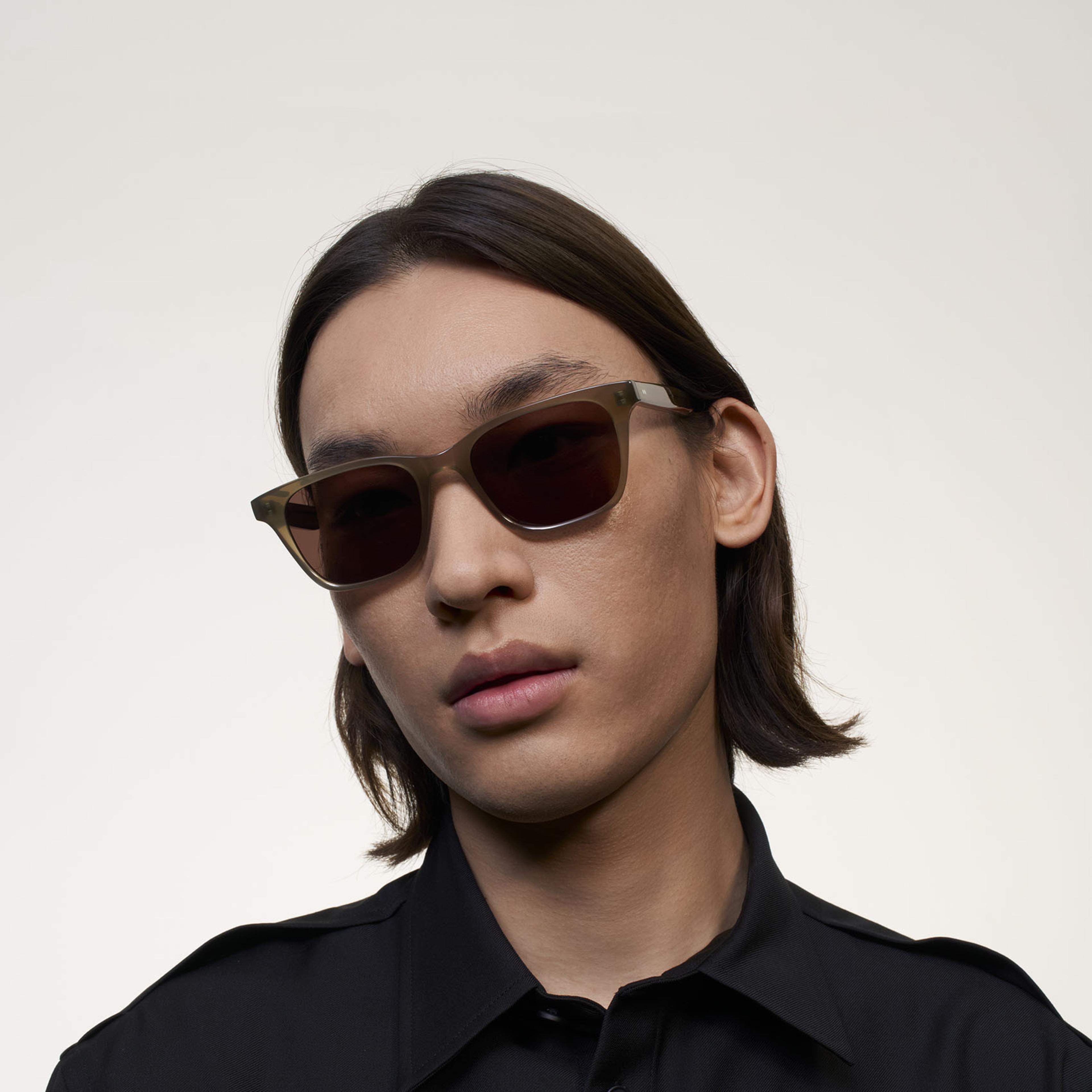 Ace & Tate Sonnenbrillen | Quadratisch Acetat in Grün