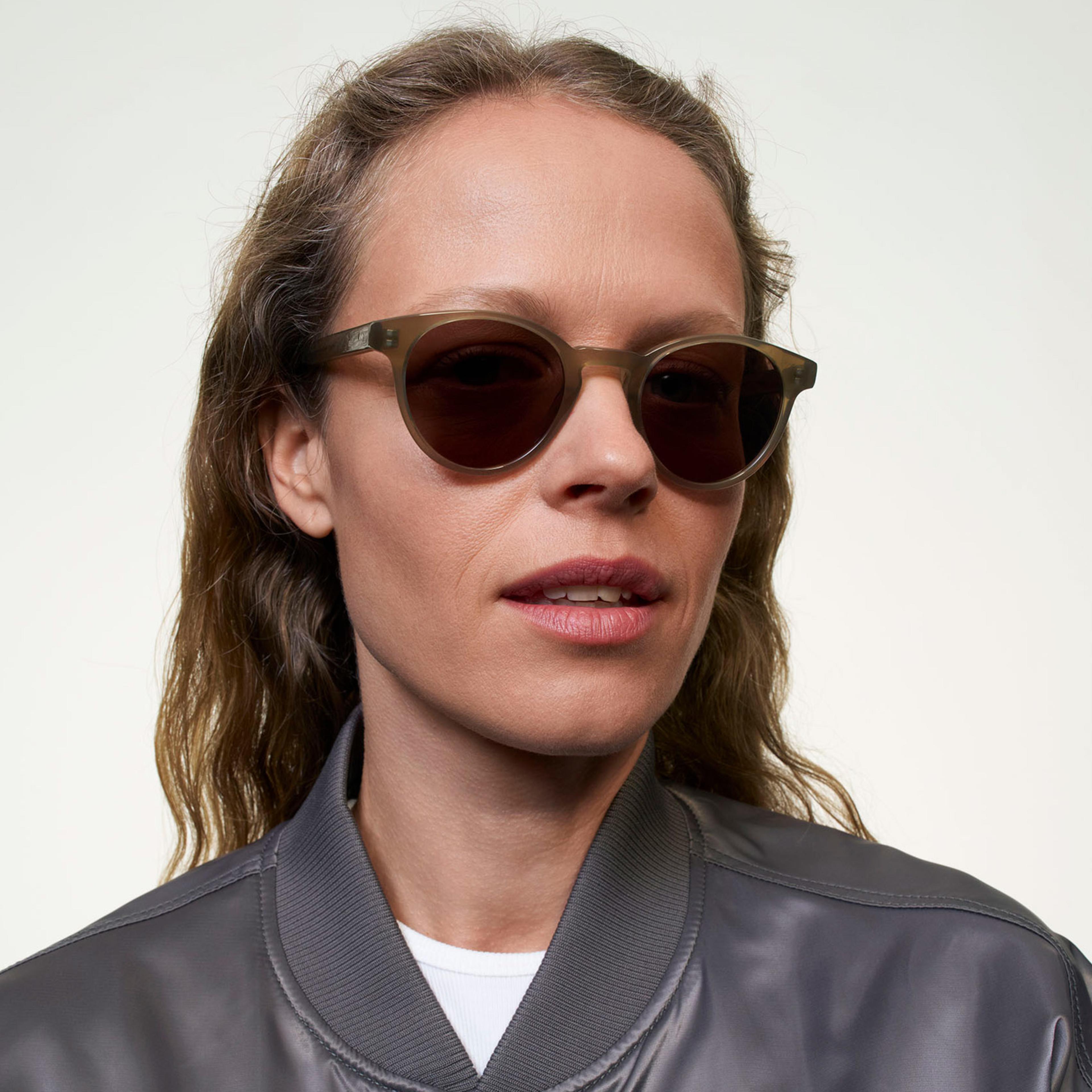 Ace & Tate Sonnenbrillen | Rund Acetat in Grün