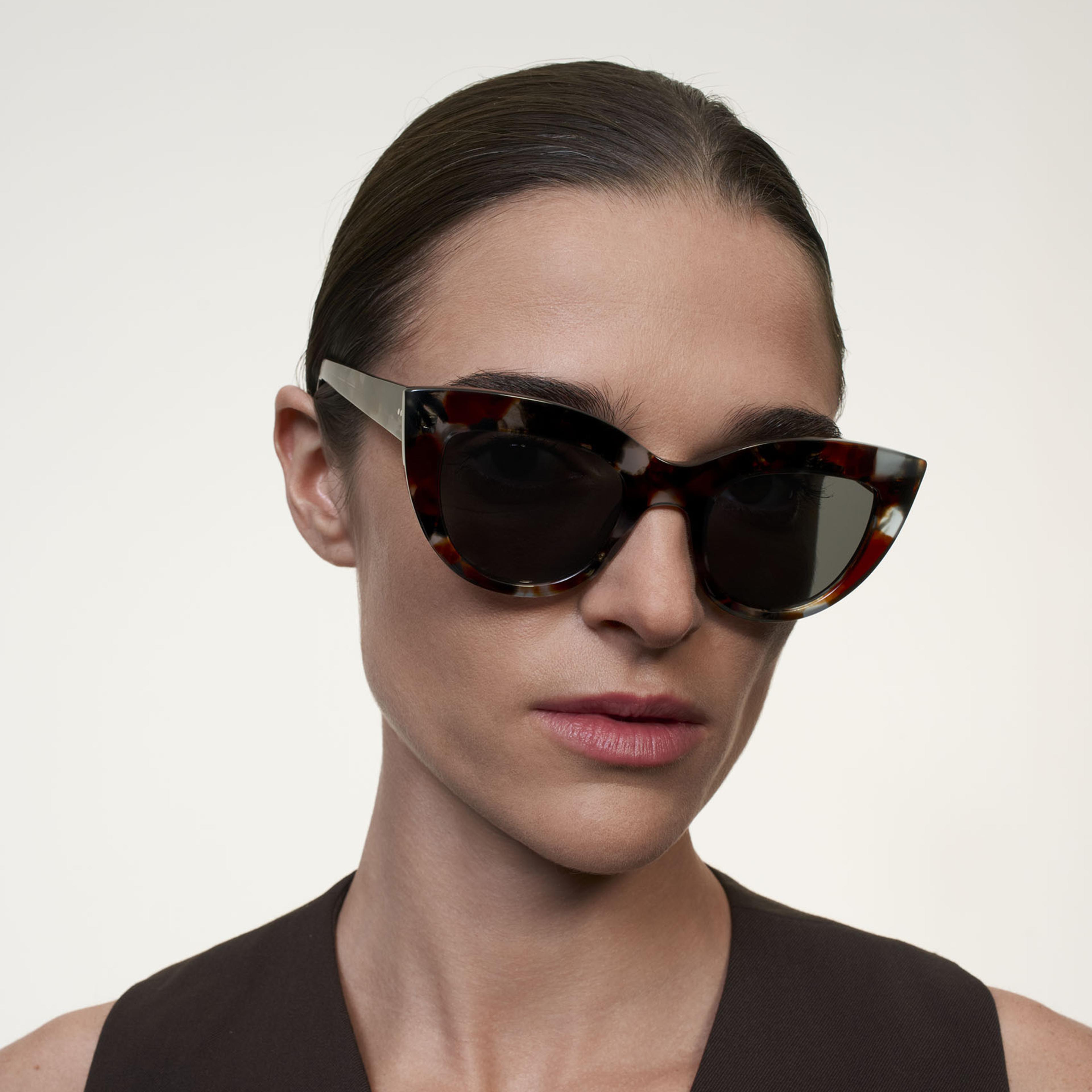 Ace & Tate Zonnebrillen |  Acetaat in Zwart, Blauw, Bruin