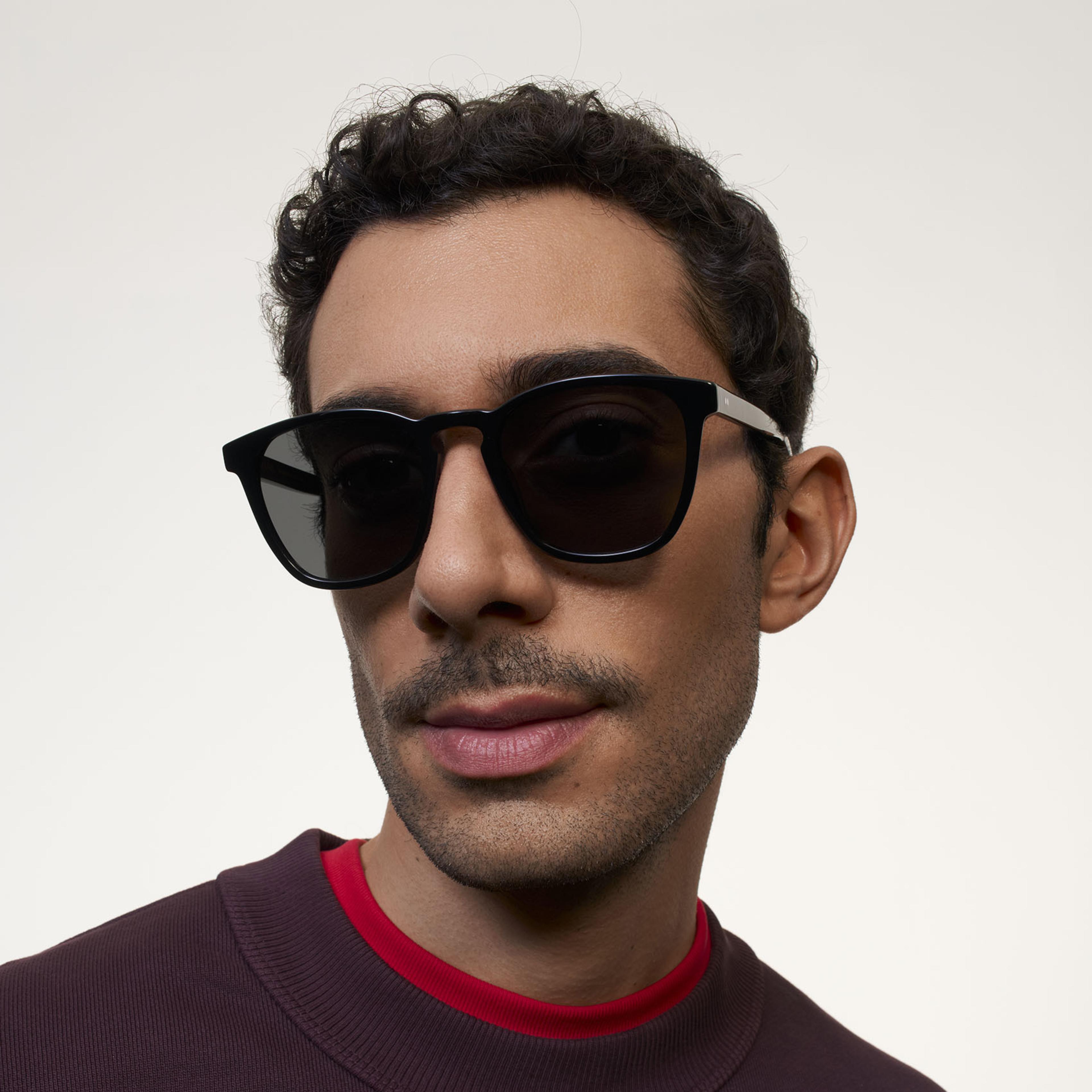 Ace & Tate Sunglasses | Square Acetate in Black