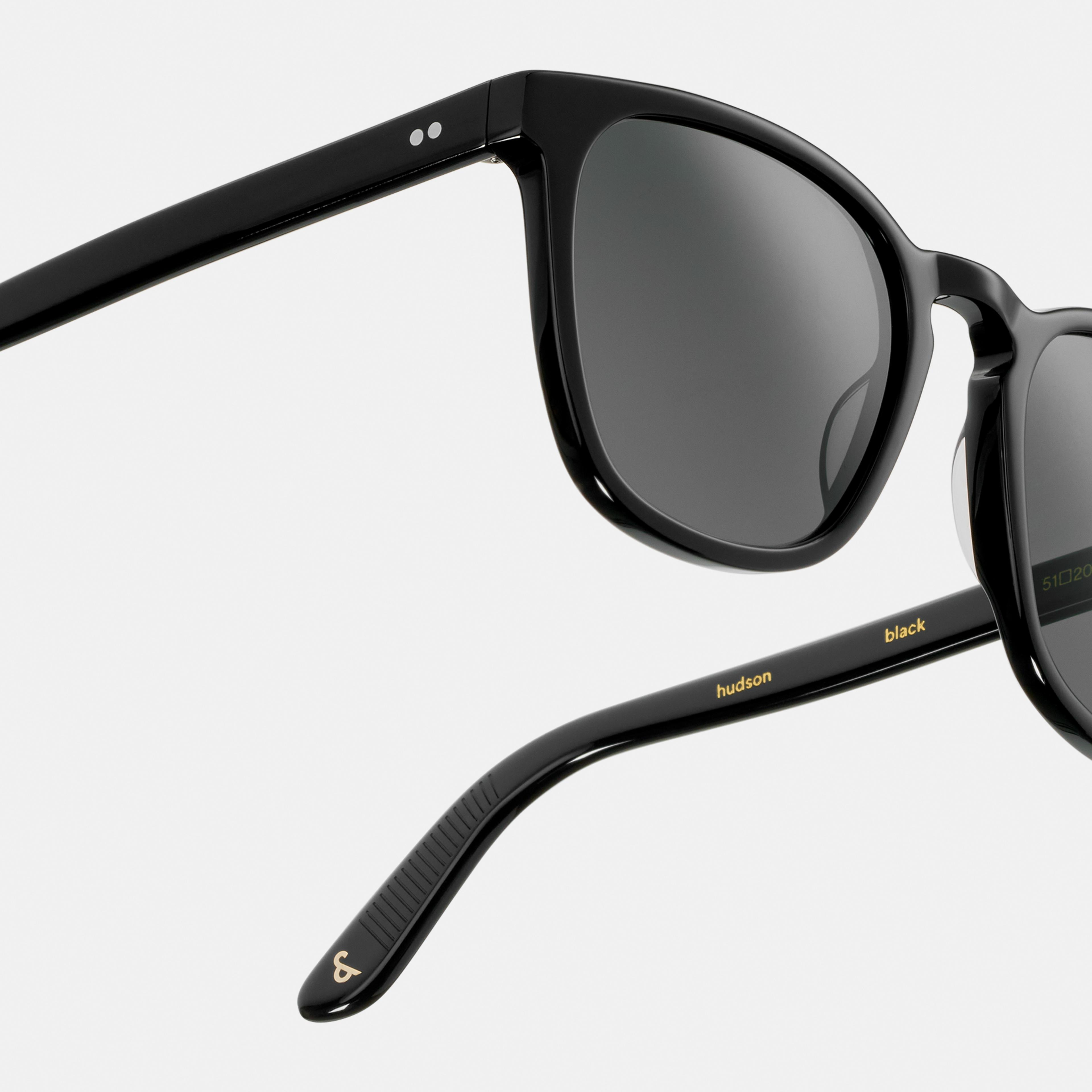 Ace & Tate Solaires | Carrée Acétate in Noir