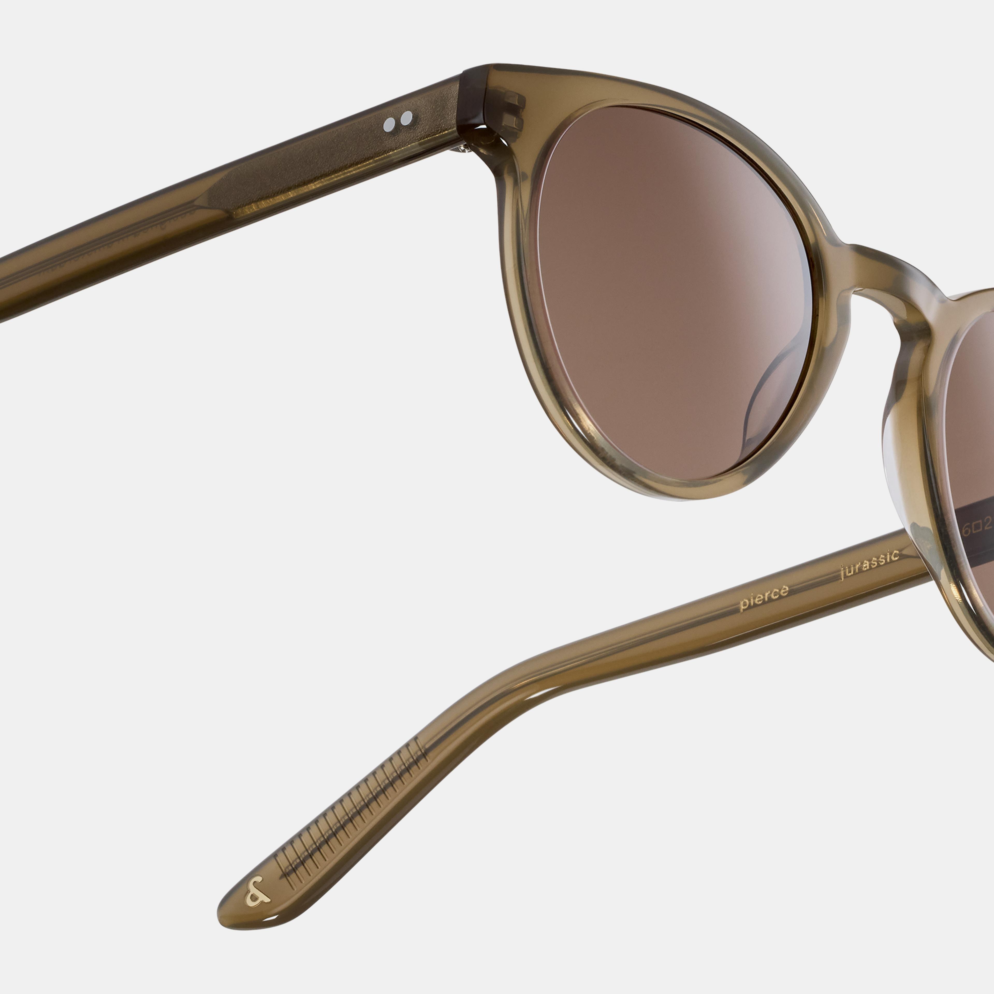 Ace & Tate Sunglasses | Round Acetate in Green