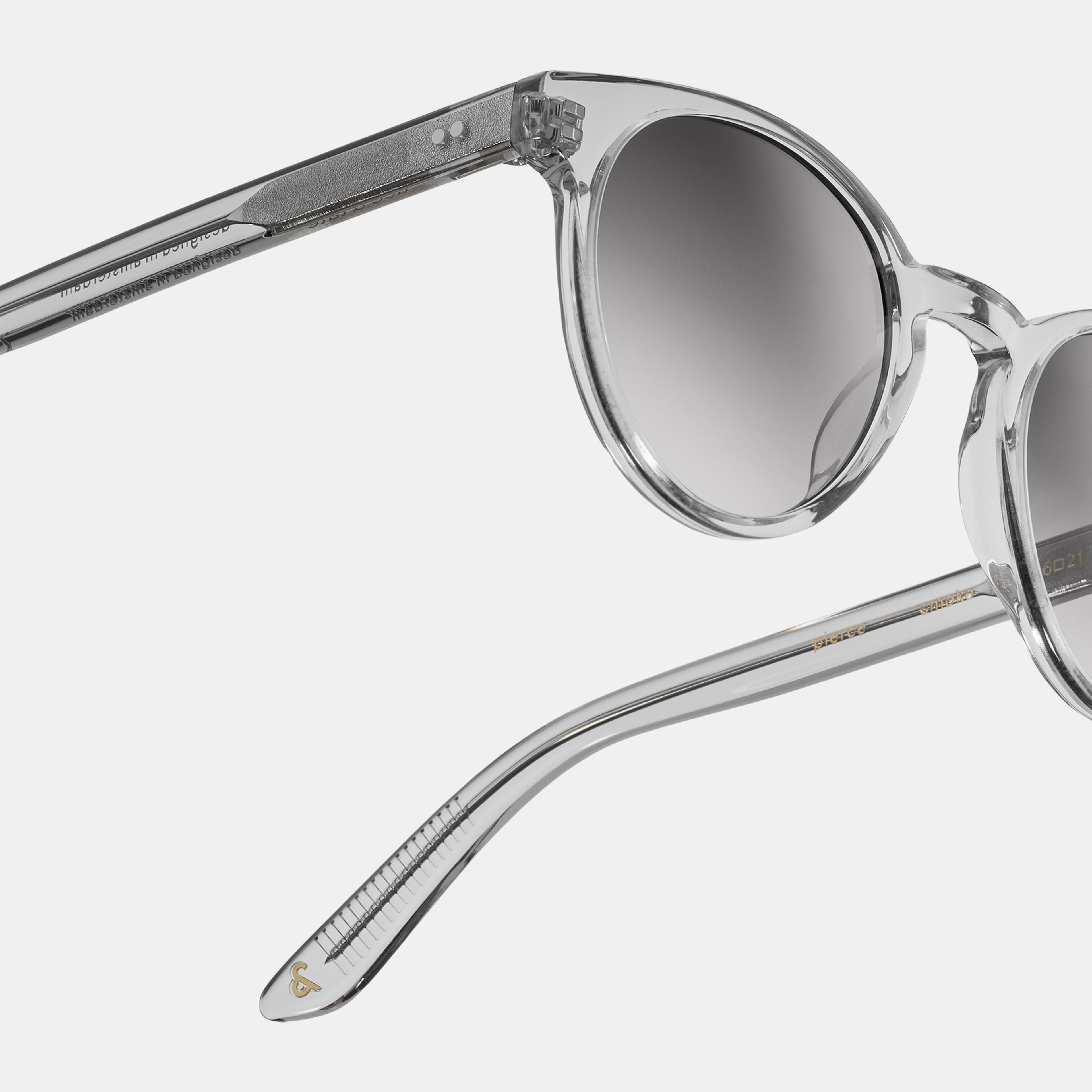 Ace & Tate Sonnenbrillen | Rund Acetat in Transparent, Grau