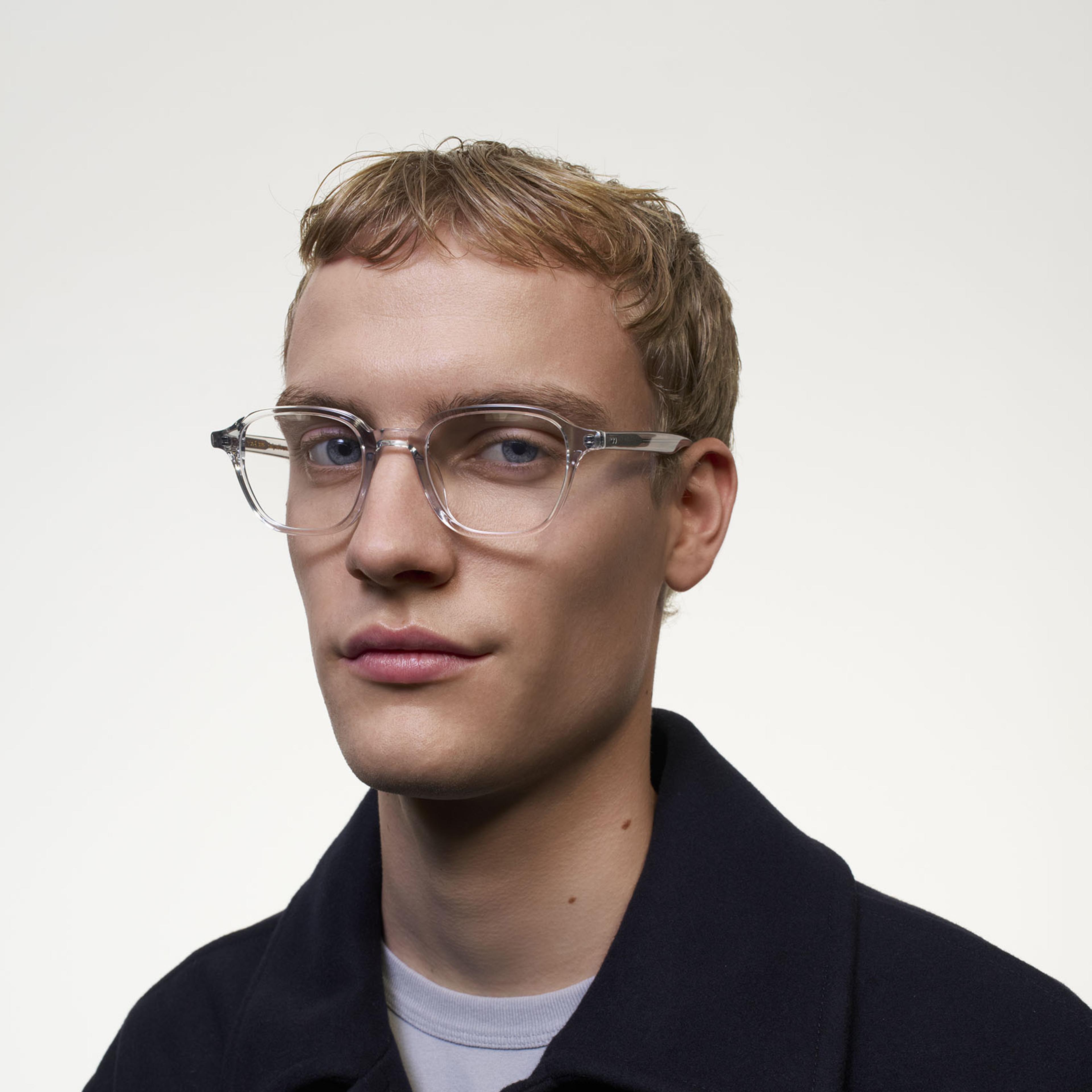 Ace & Tate Brillen | Vierkant Acetaat in Doorzichtig, Grijs