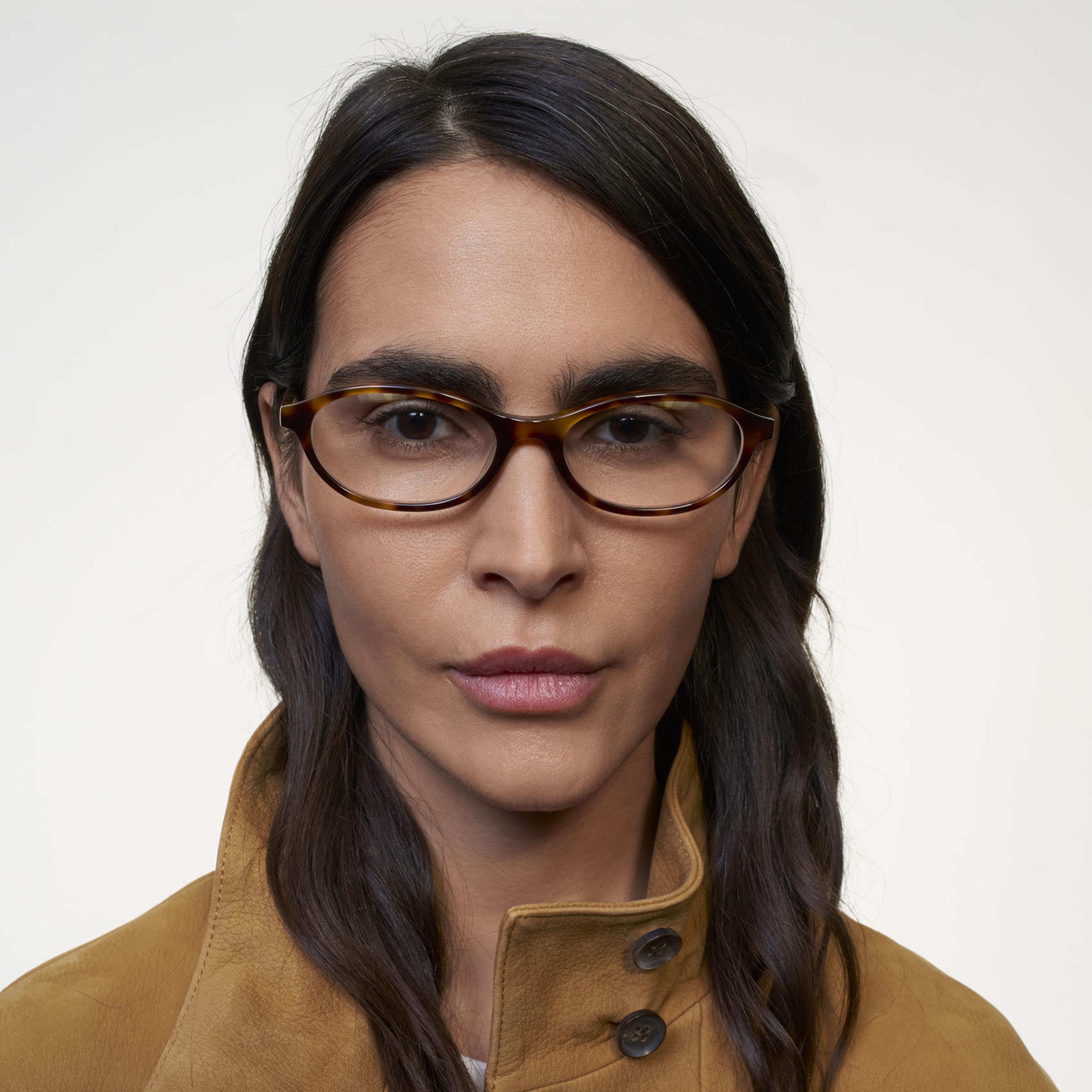 Ace & Tate Glasses | Oval Acetate in Black, Brown