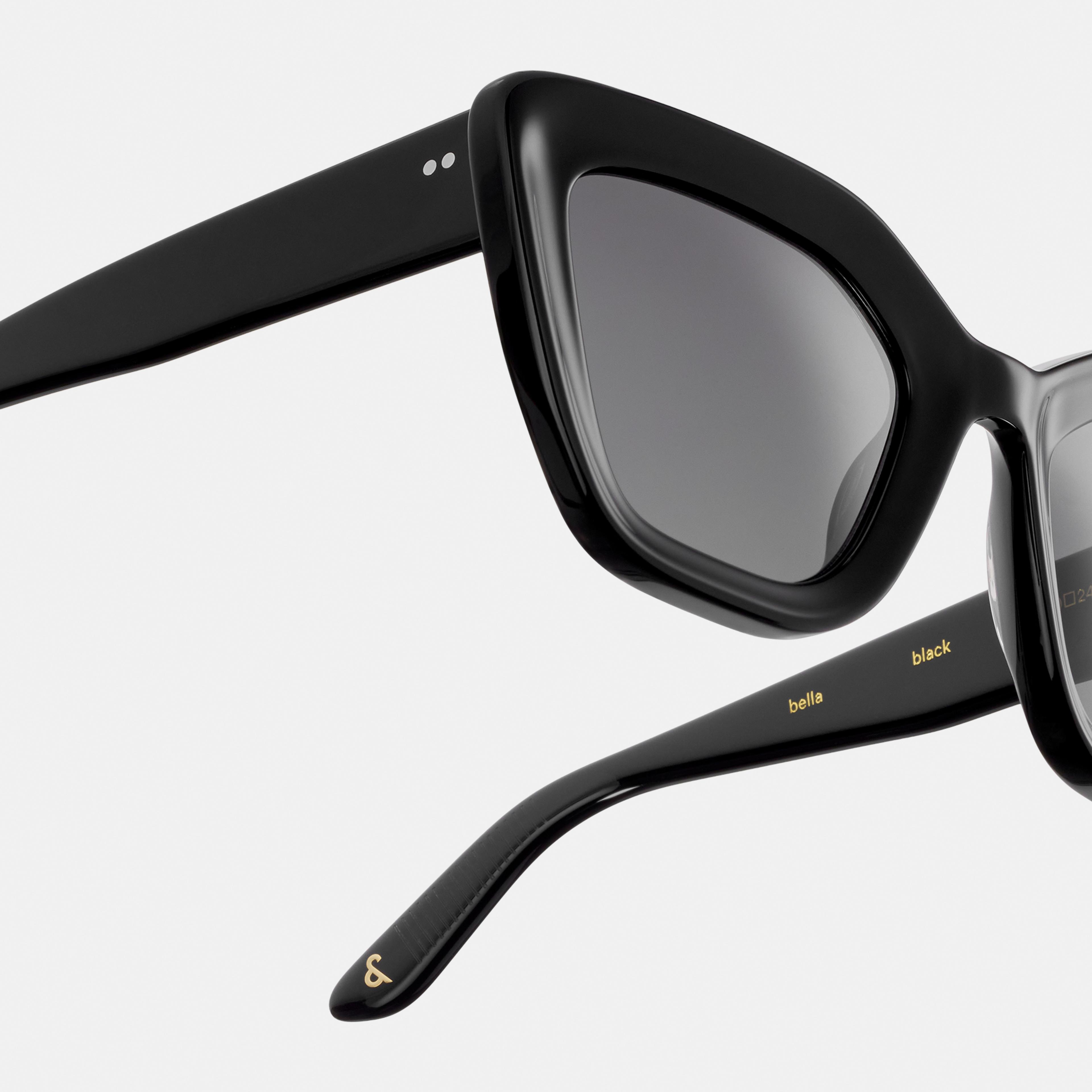 Ace & Tate Bella in Black Ace & Tate Sunglasses | Rectangle Acetate in Black