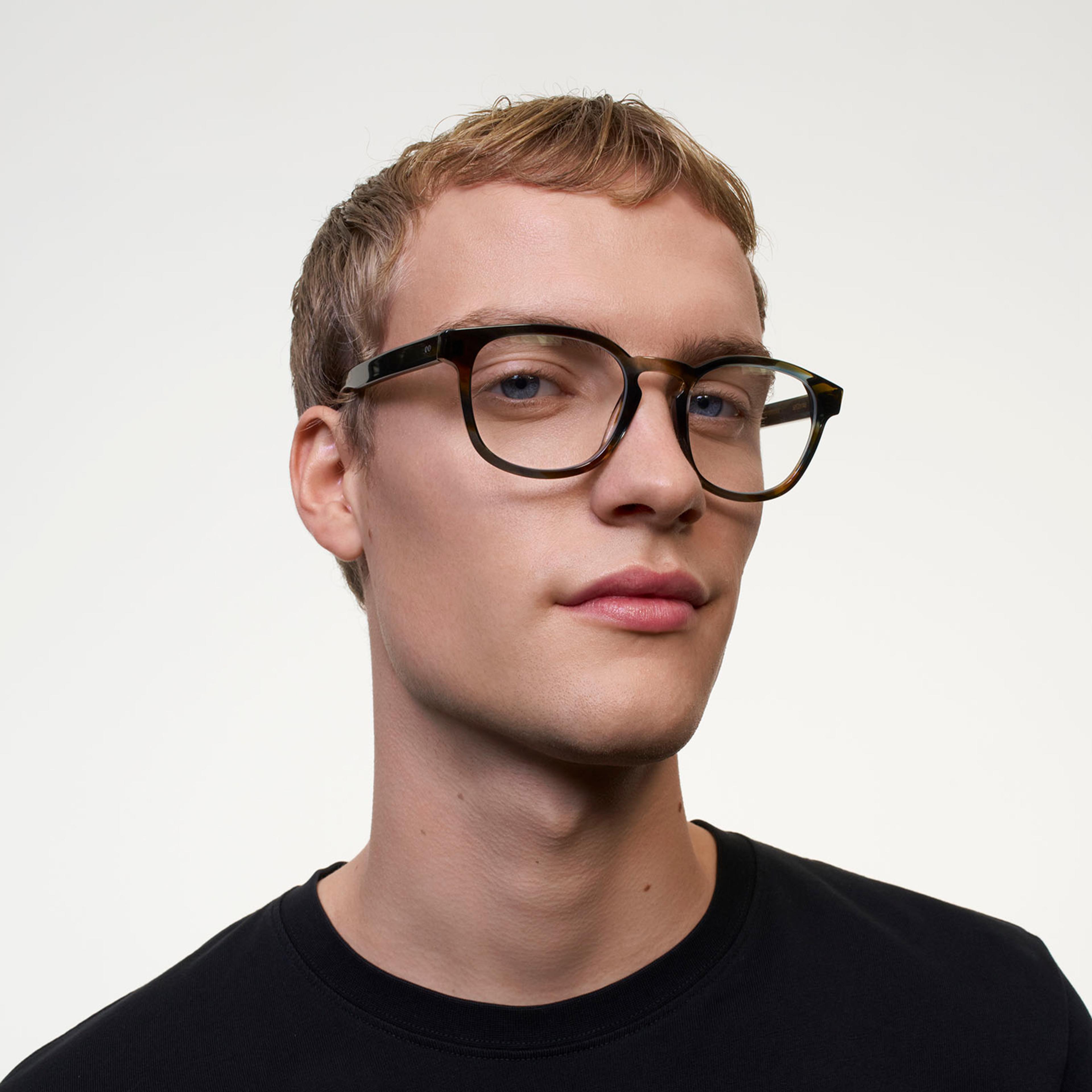 Ace & Tate Alfred in Riverbend Ace & Tate Glasses | Square Acetate in Blue