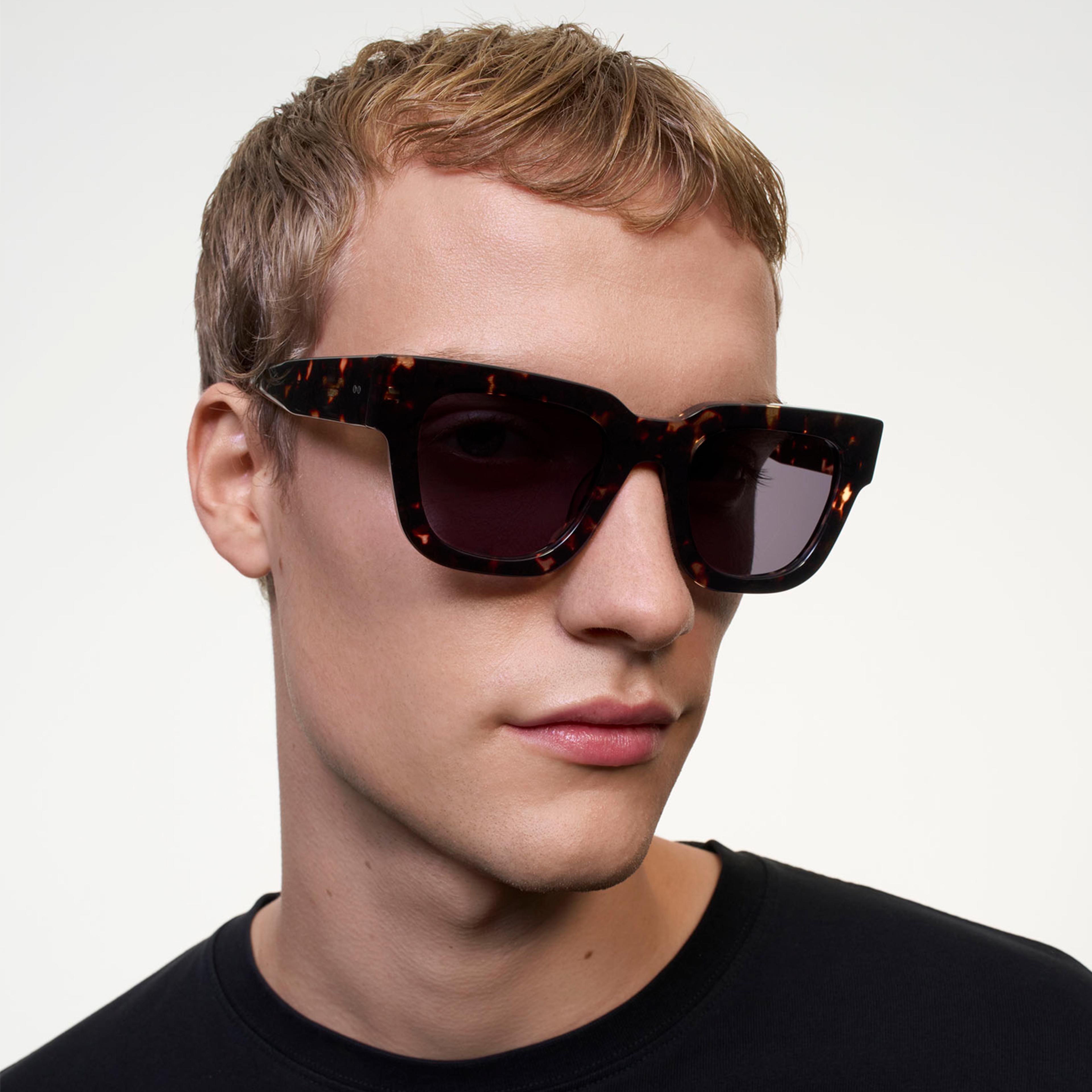 Ace & Tate Sunglasses | Square Acetate in Brown