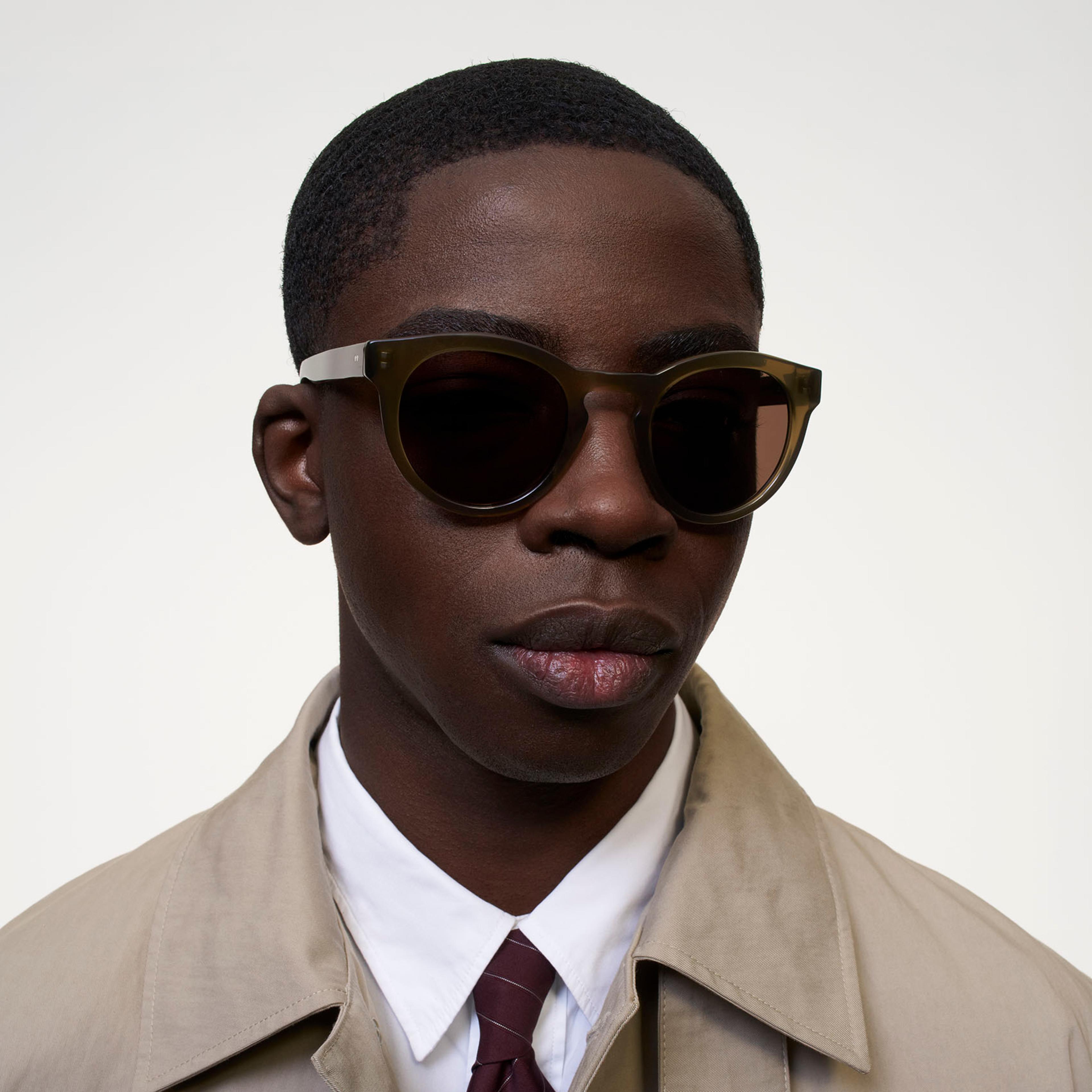 Ace & Tate Sunglasses | Round Renew bio acetate in Green