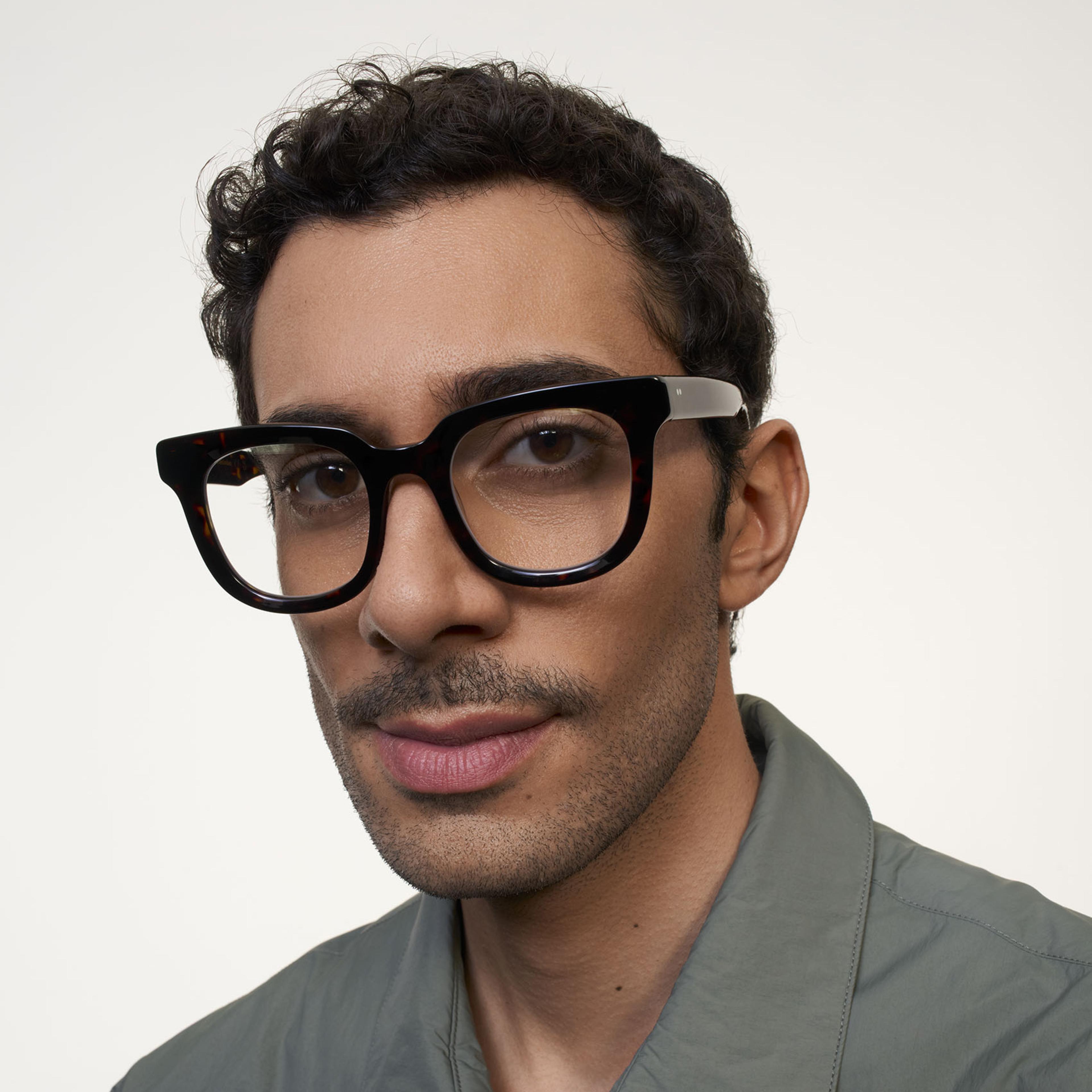 Ace & Tate Glasses | Round Acetate in tortoise