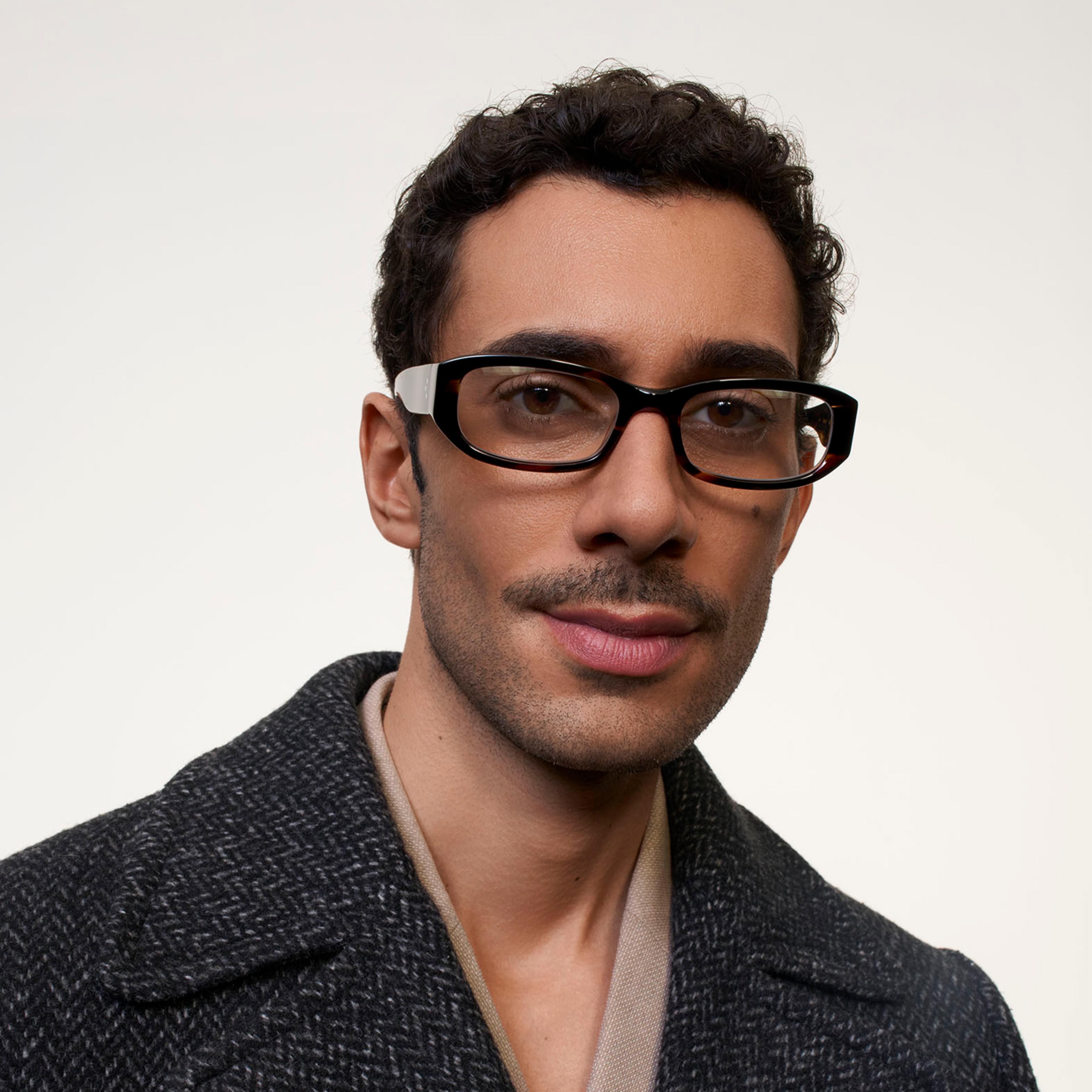 Ace & Tate Glasses | Rectangle Acetate in Brown