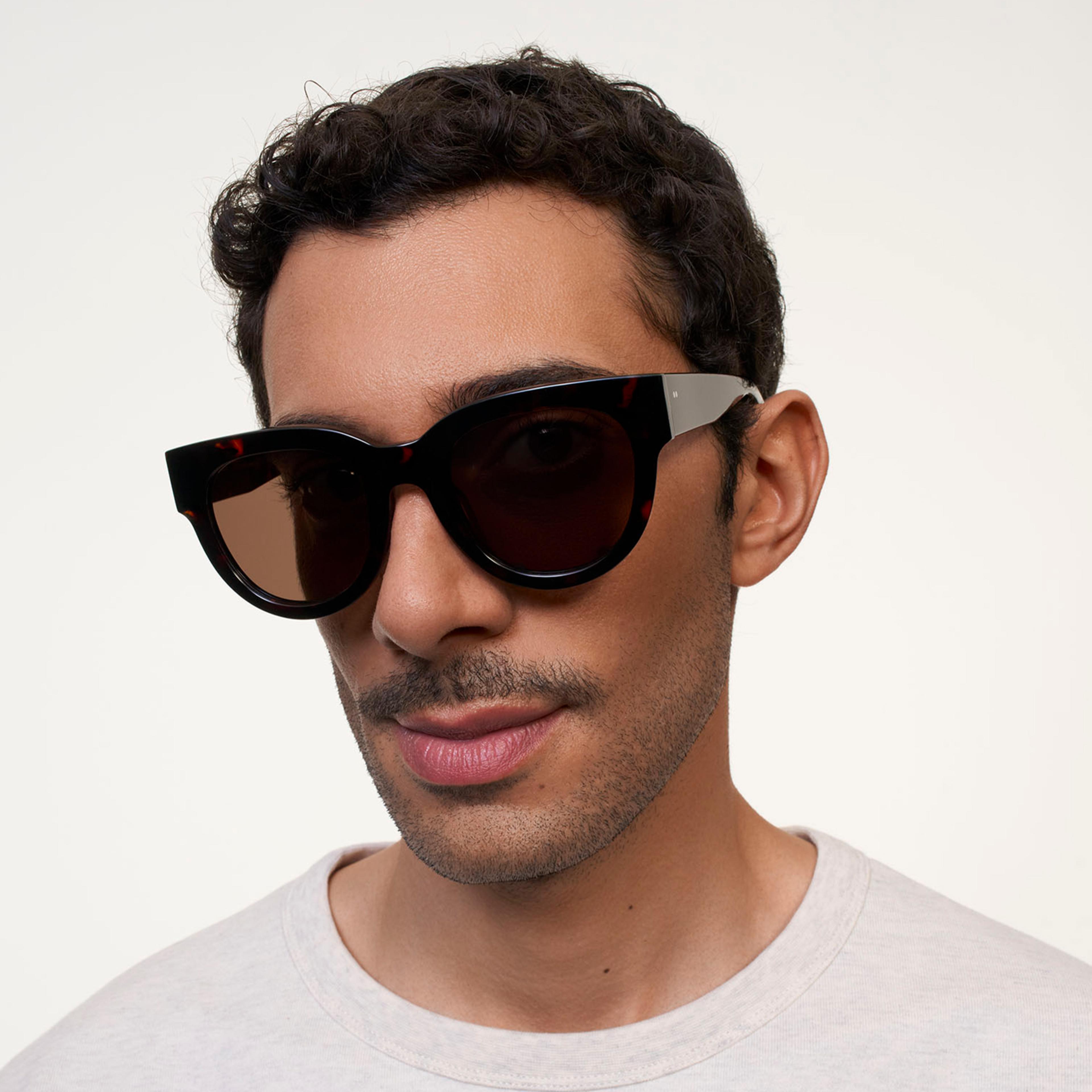 Ace & Tate Solaires | Ronde Acétate in tortoise