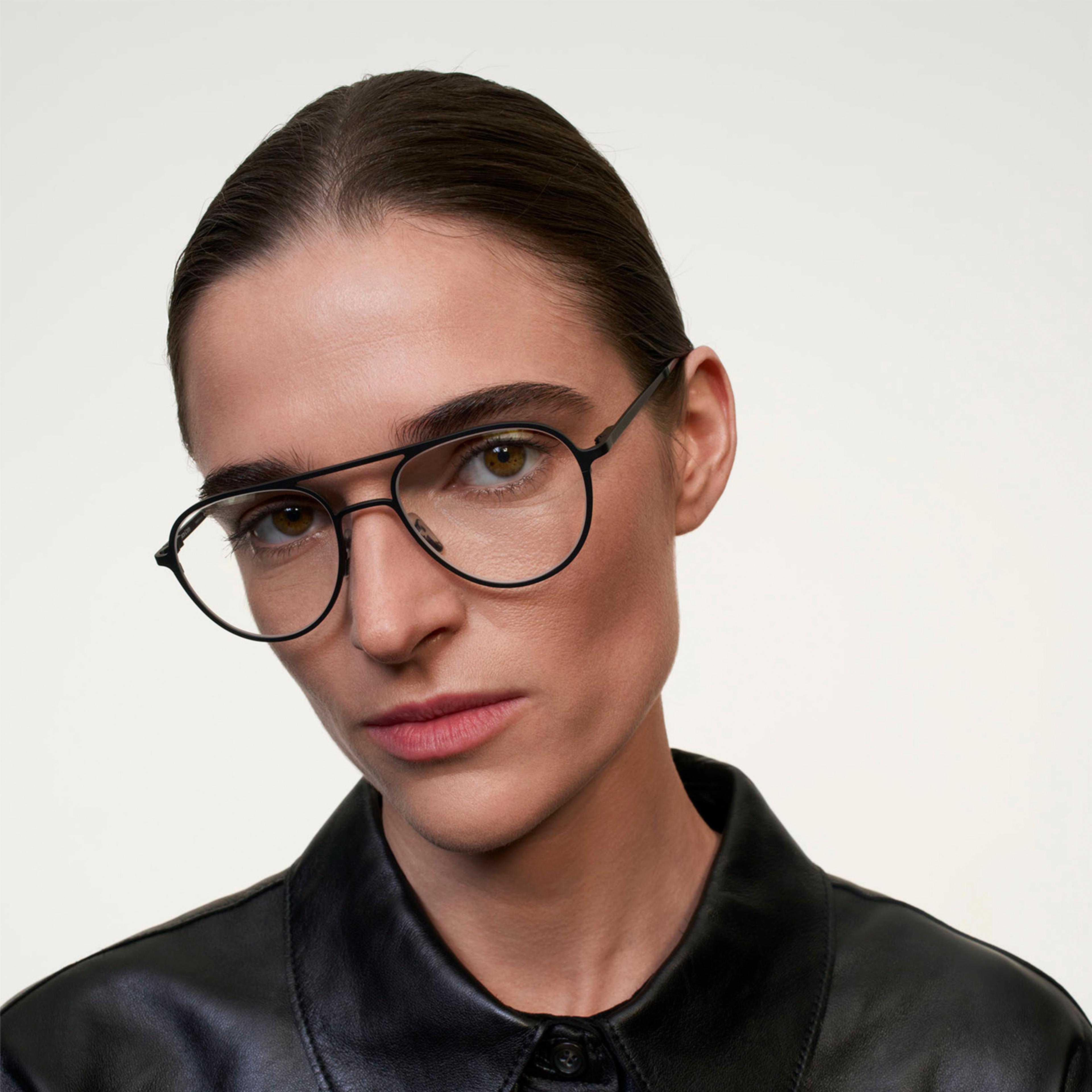 Ace & Tate Glasses |  Metal in Black