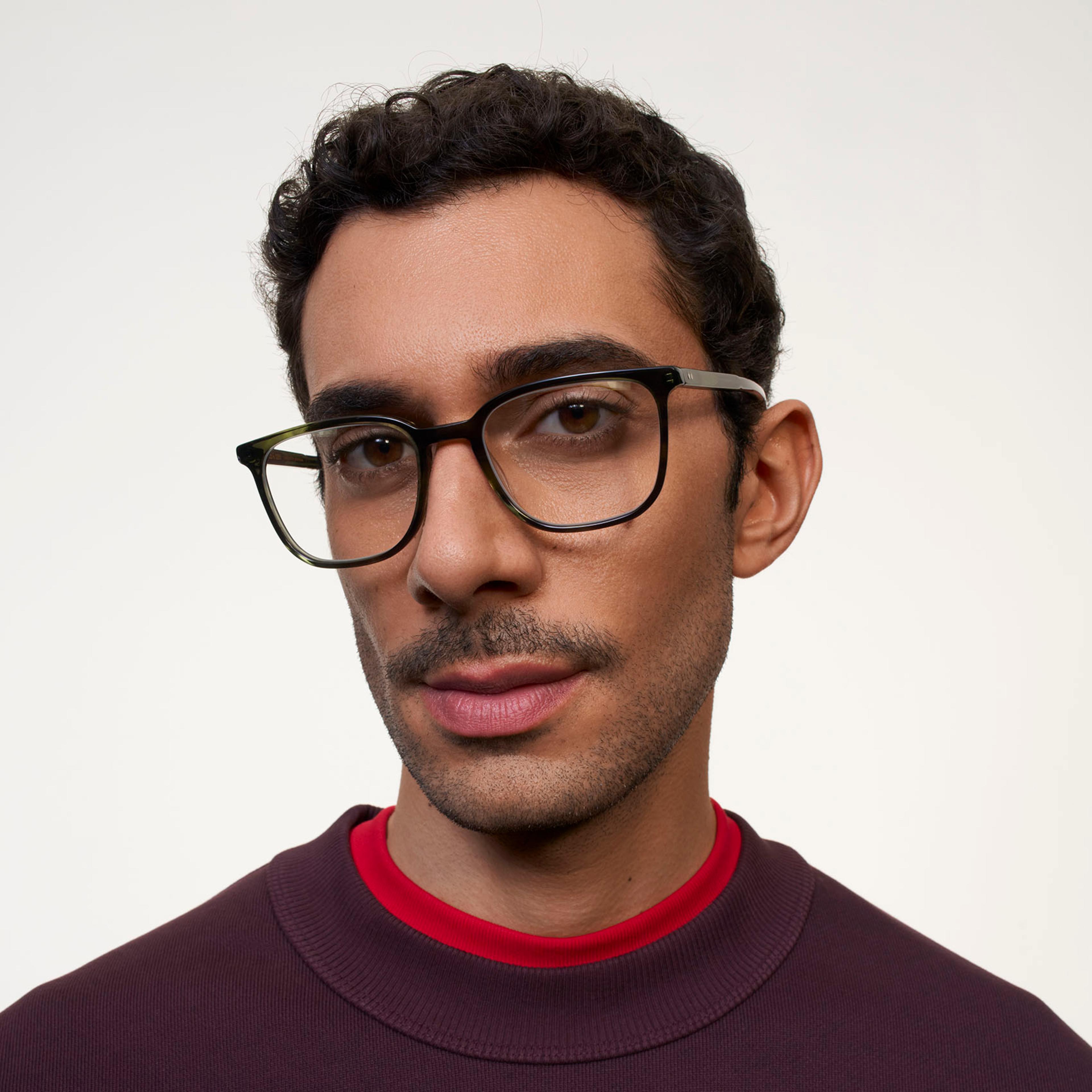 Ace & Tate Glasses | Rectangle Acetate in Green