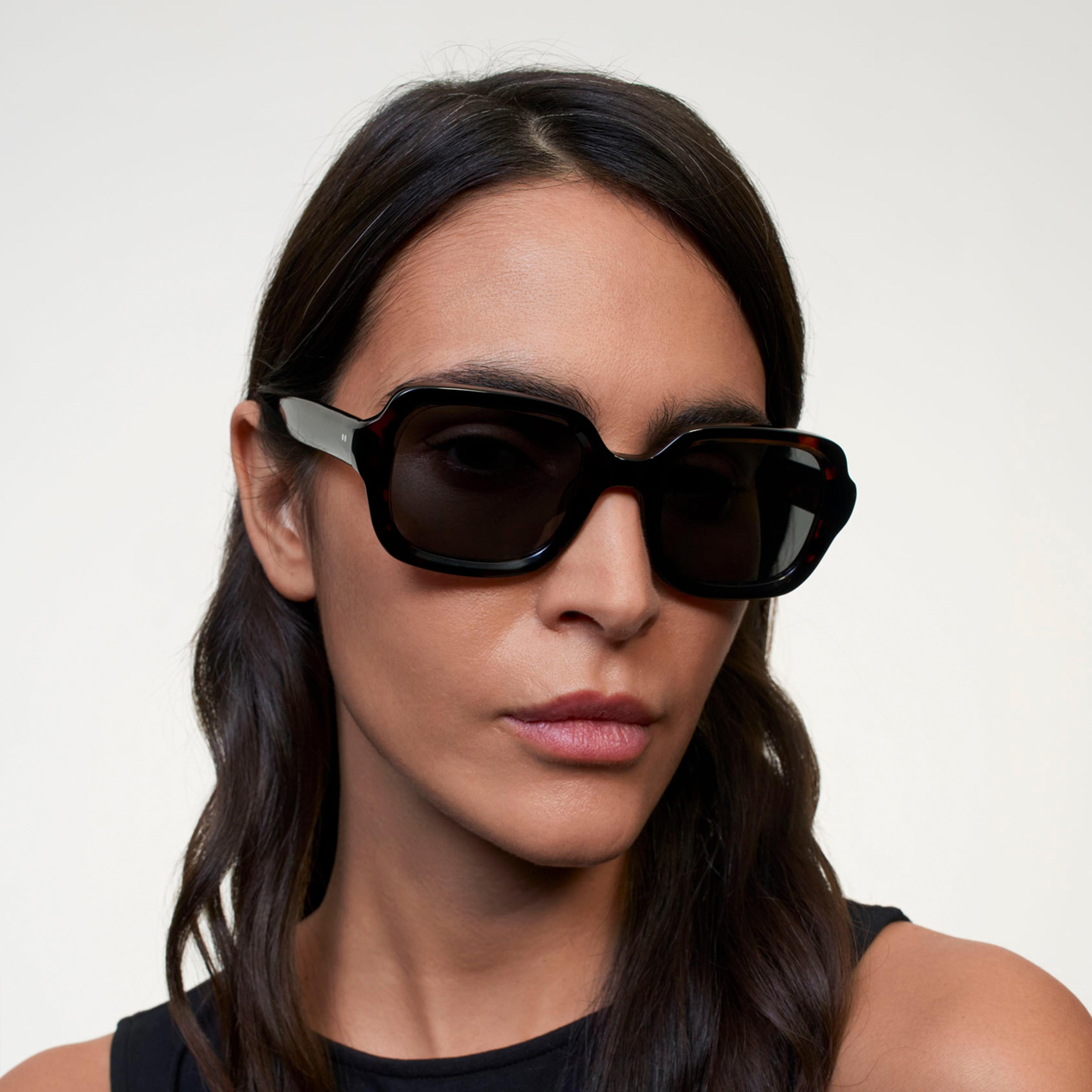 Ace & Tate Sunglasses | Square Acetate in tortoise