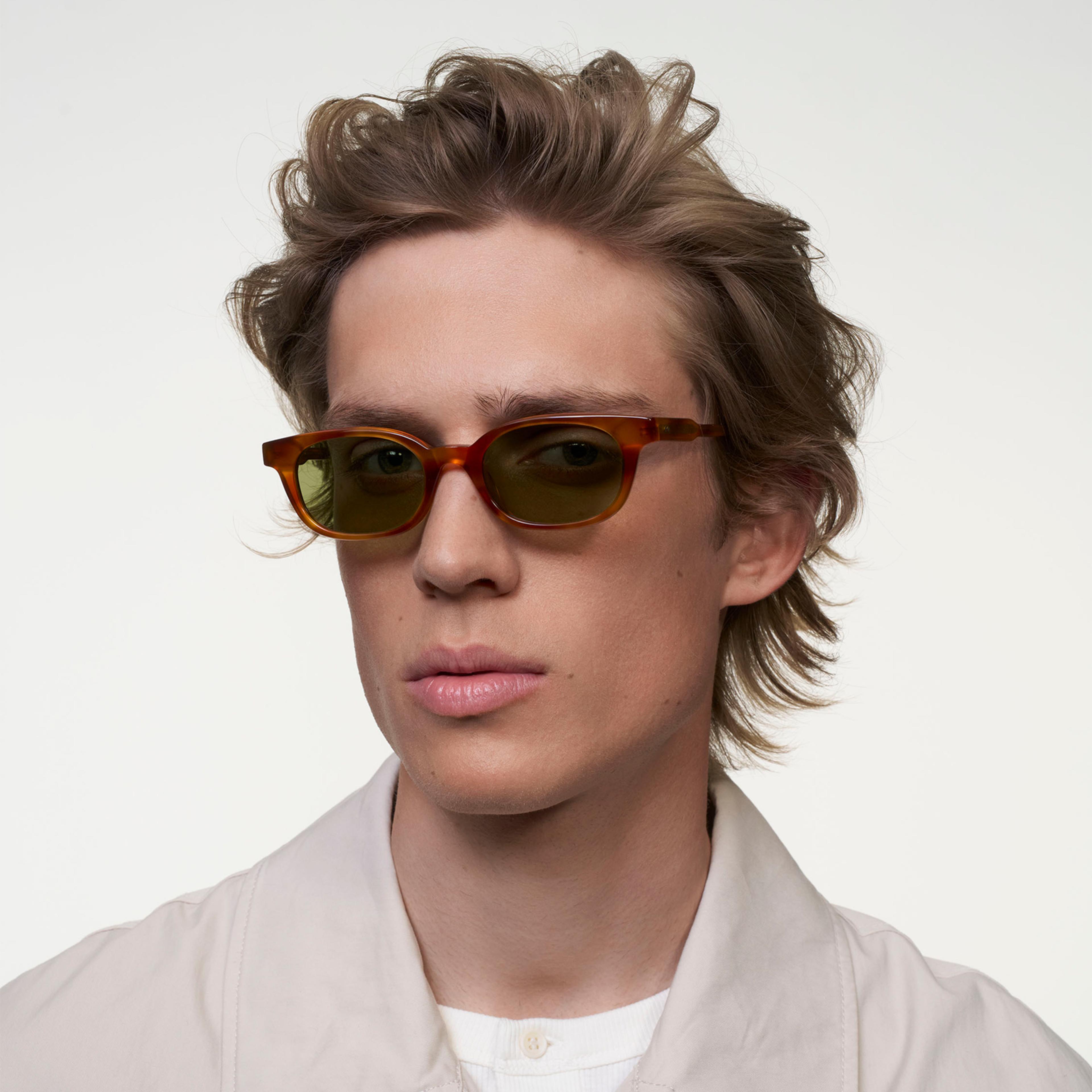 Ace & Tate Gafas de sol | Redonda Acetato in Marrón