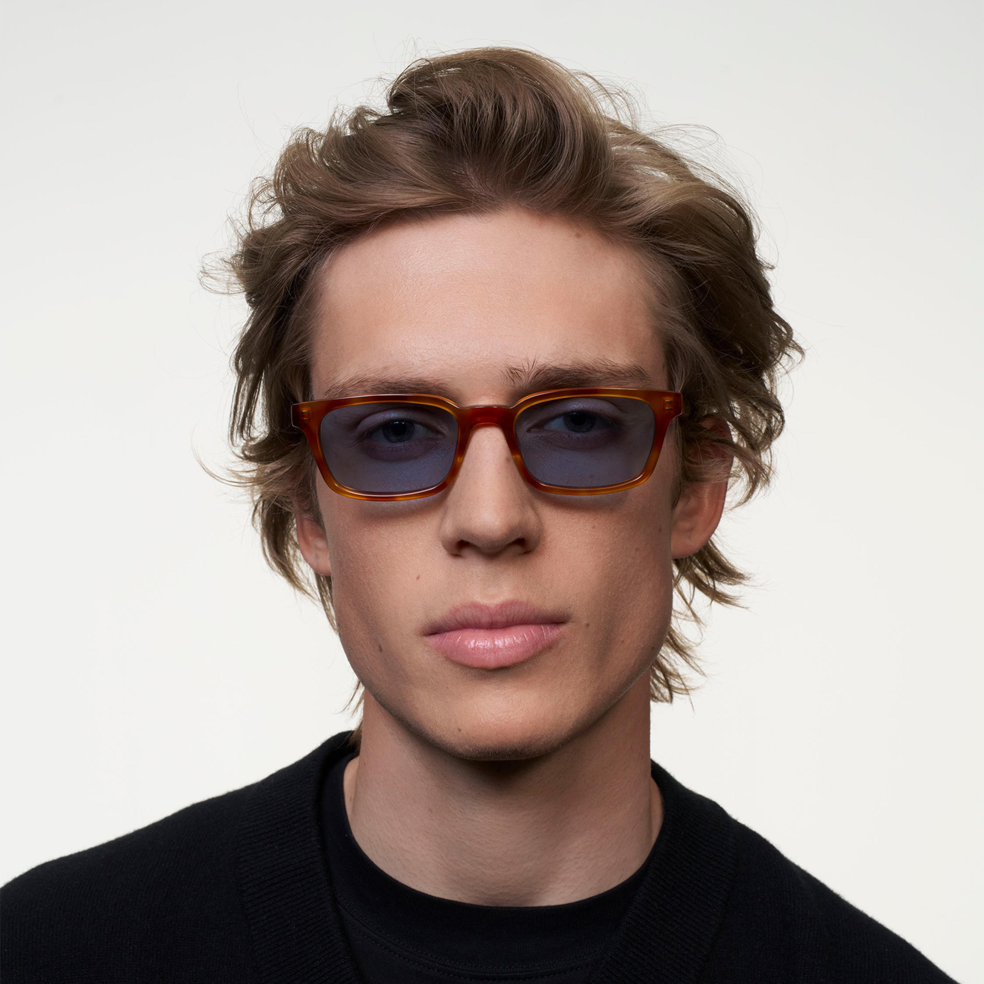 Ace & Tate Sunglasses | Square Acetate in Brown