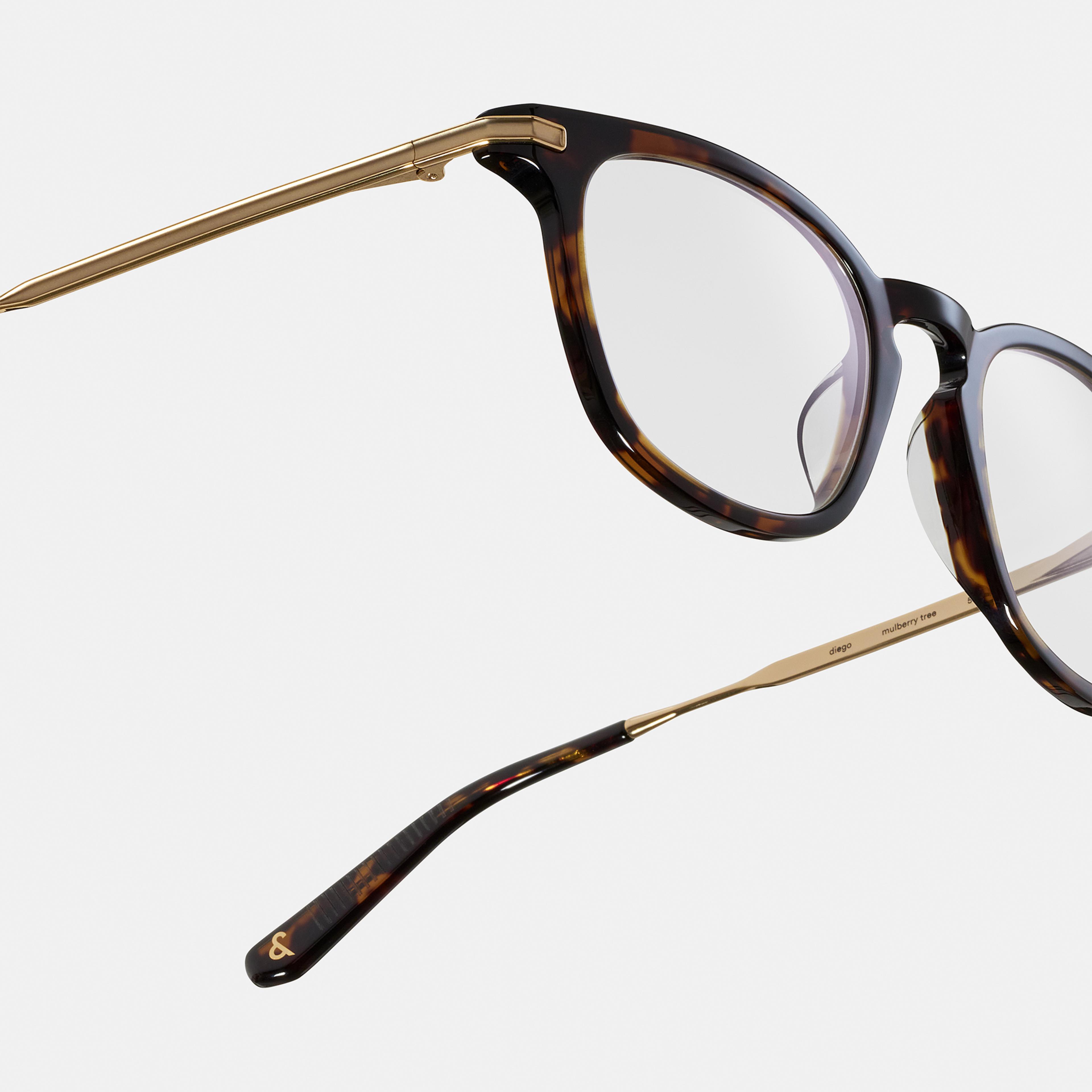 Ace & Tate Glasses | Hexagonal Acetate in Black, Brown, Red