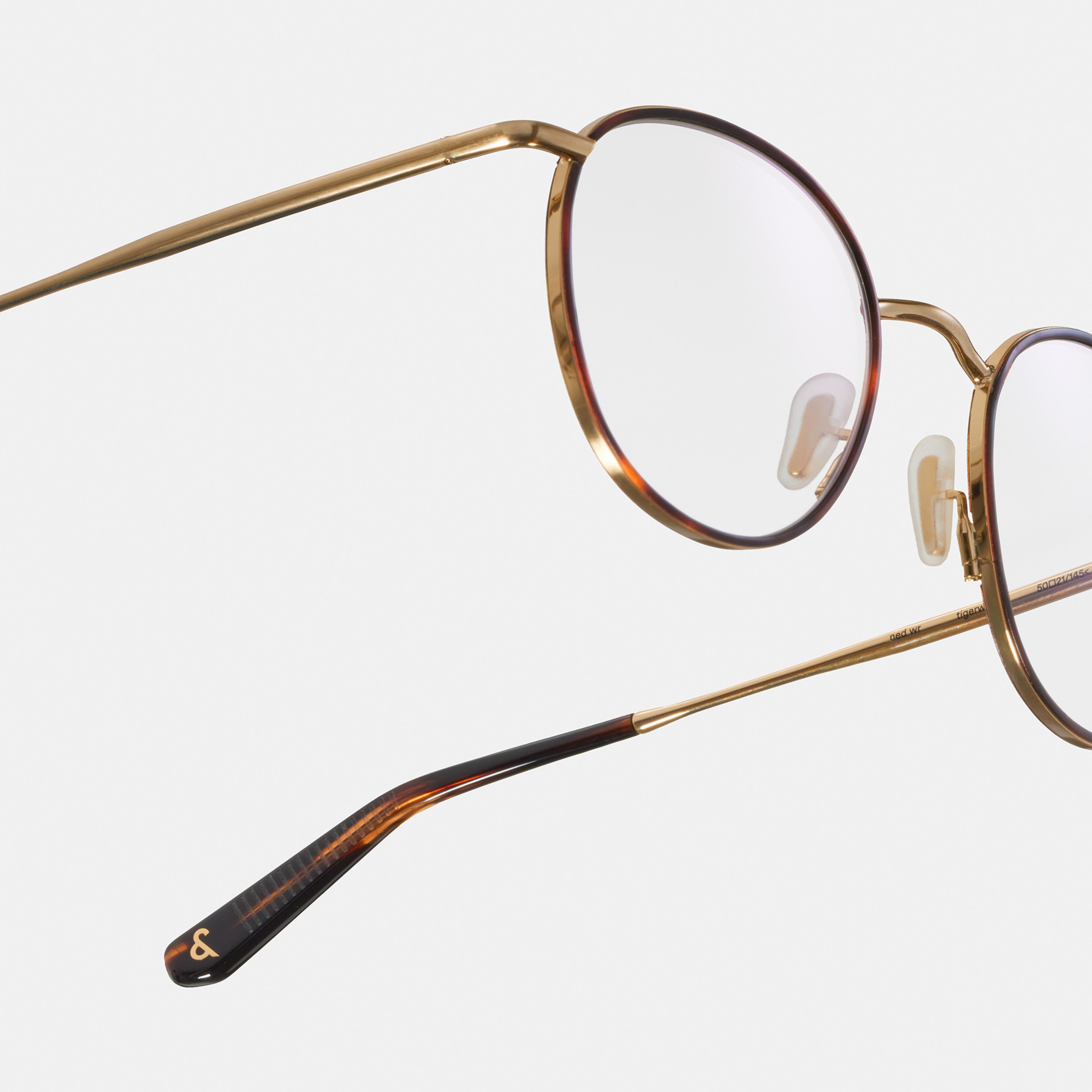 Ace & Tate Glasses |  Metal in Brown, Gold, Orange