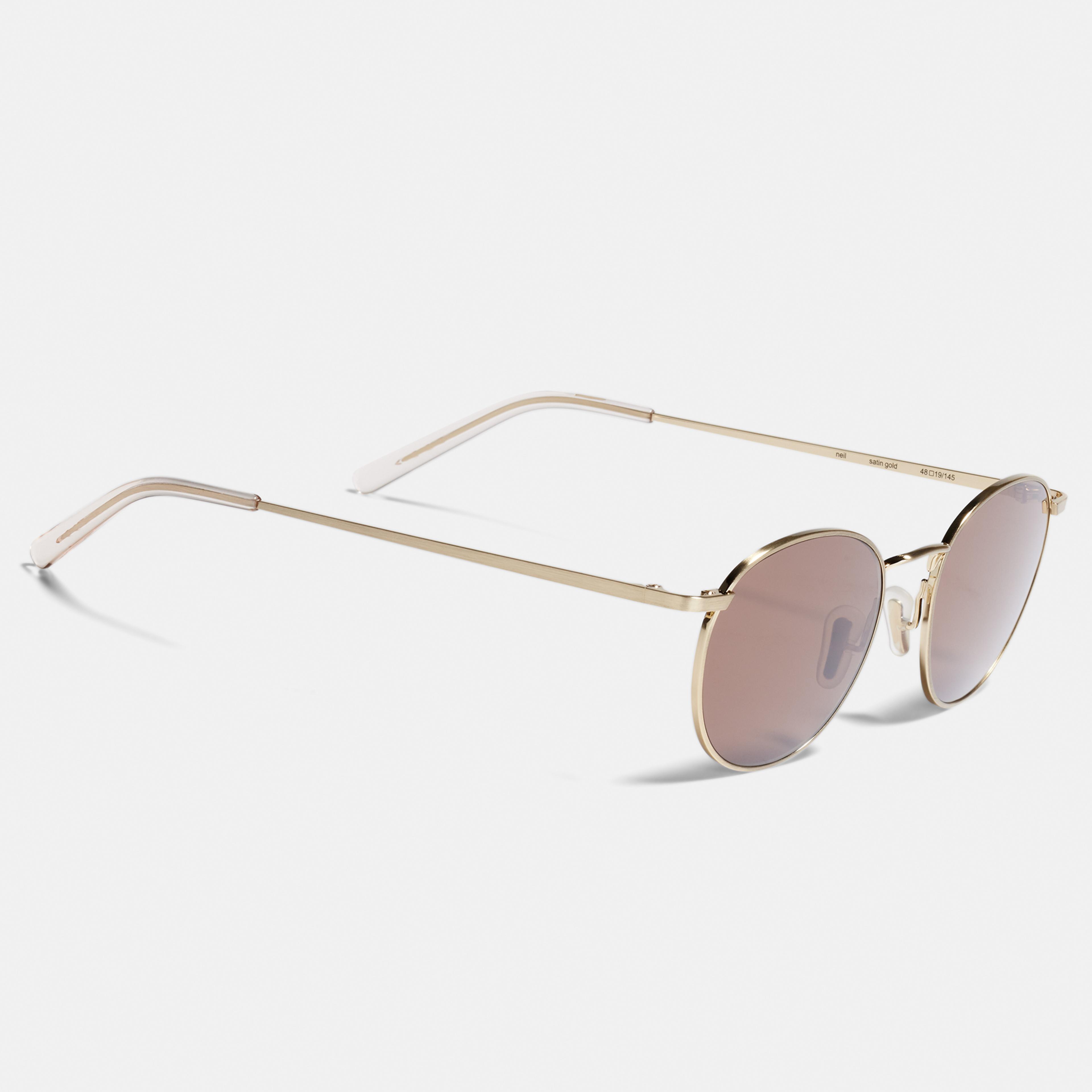 Ace & Tate Solaires | Ronde métal in Or