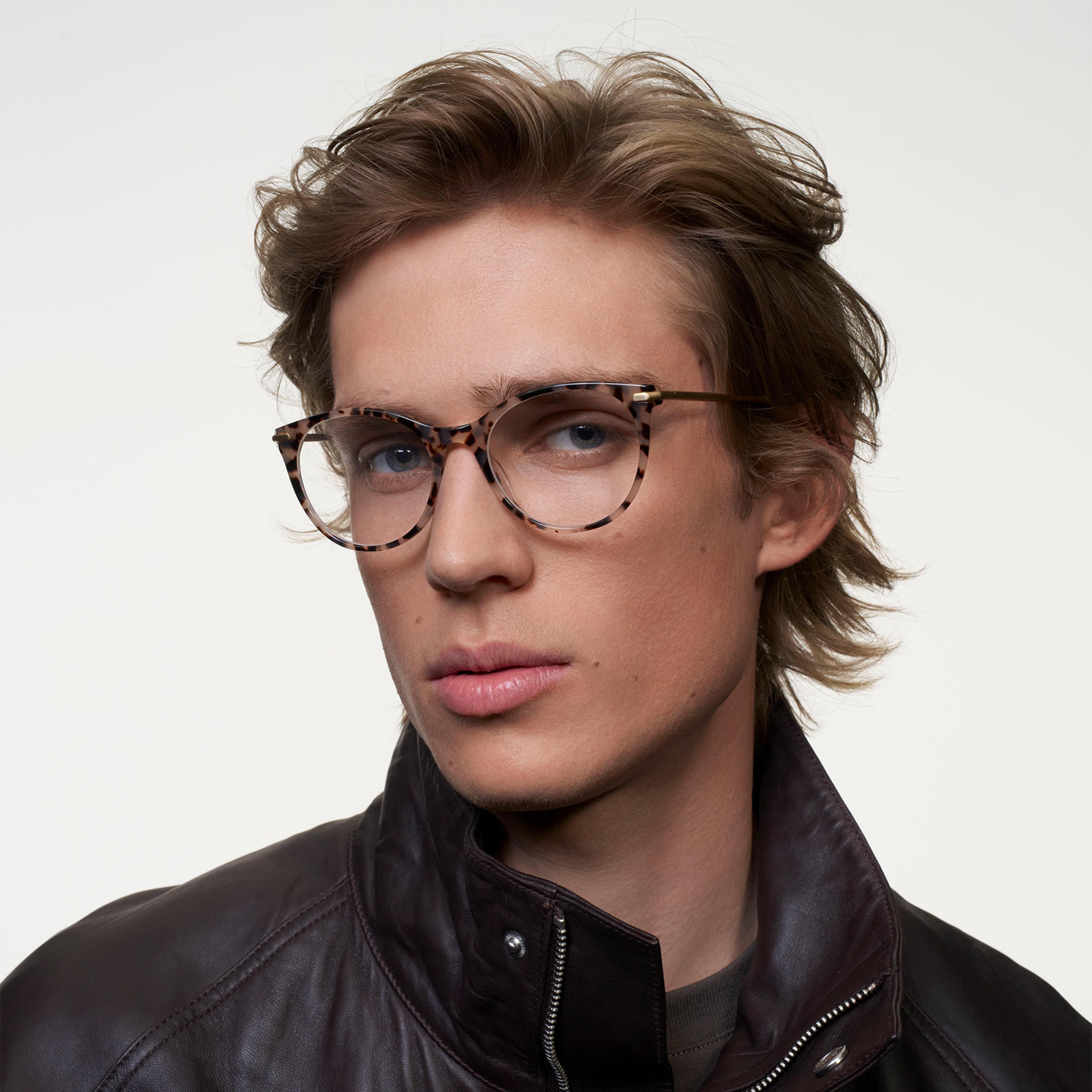 Ace & Tate Glasses |  Acetate in Beige, Brown