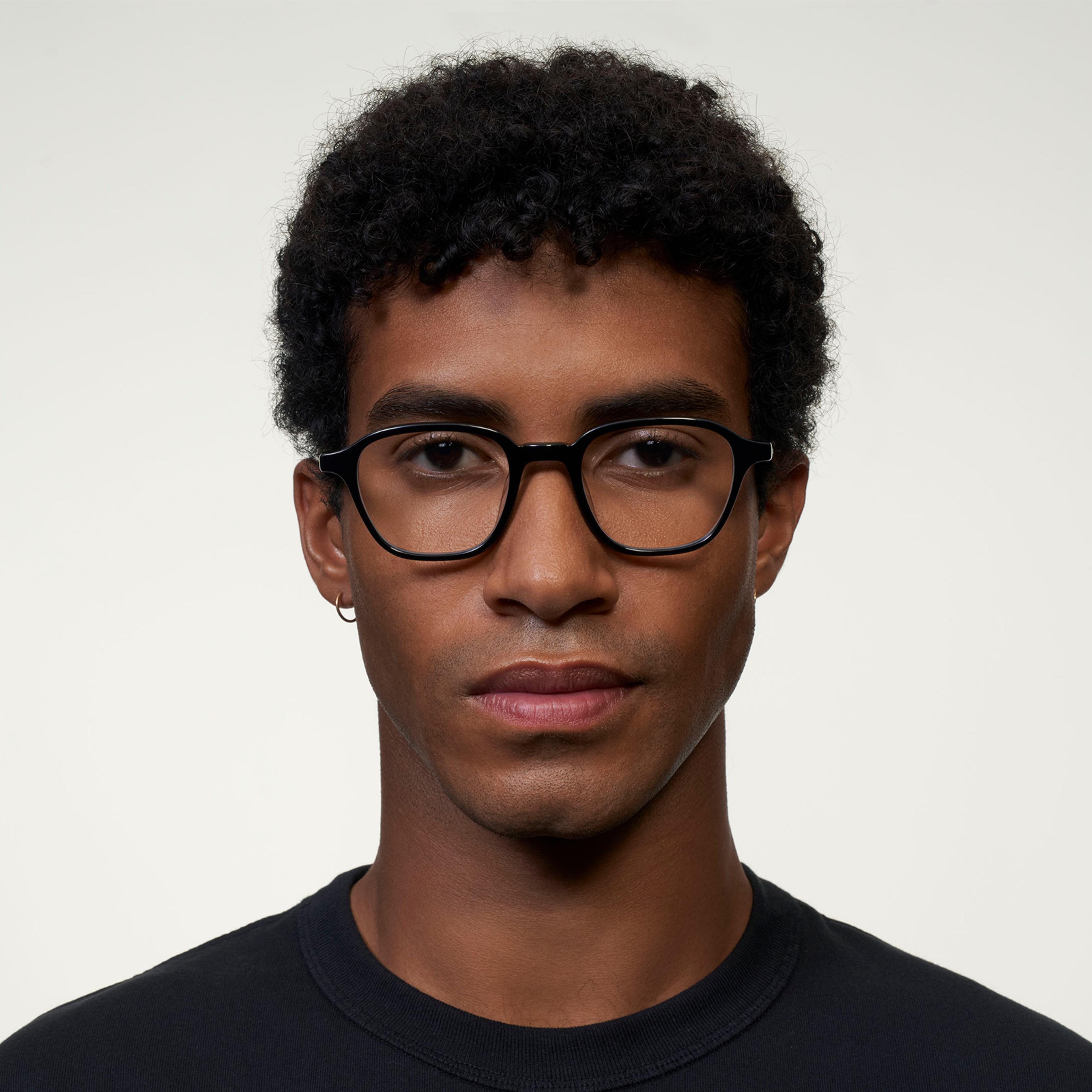 Ace & Tate Filipe in Black Ace & Tate Glasses | Square Acetate in Black