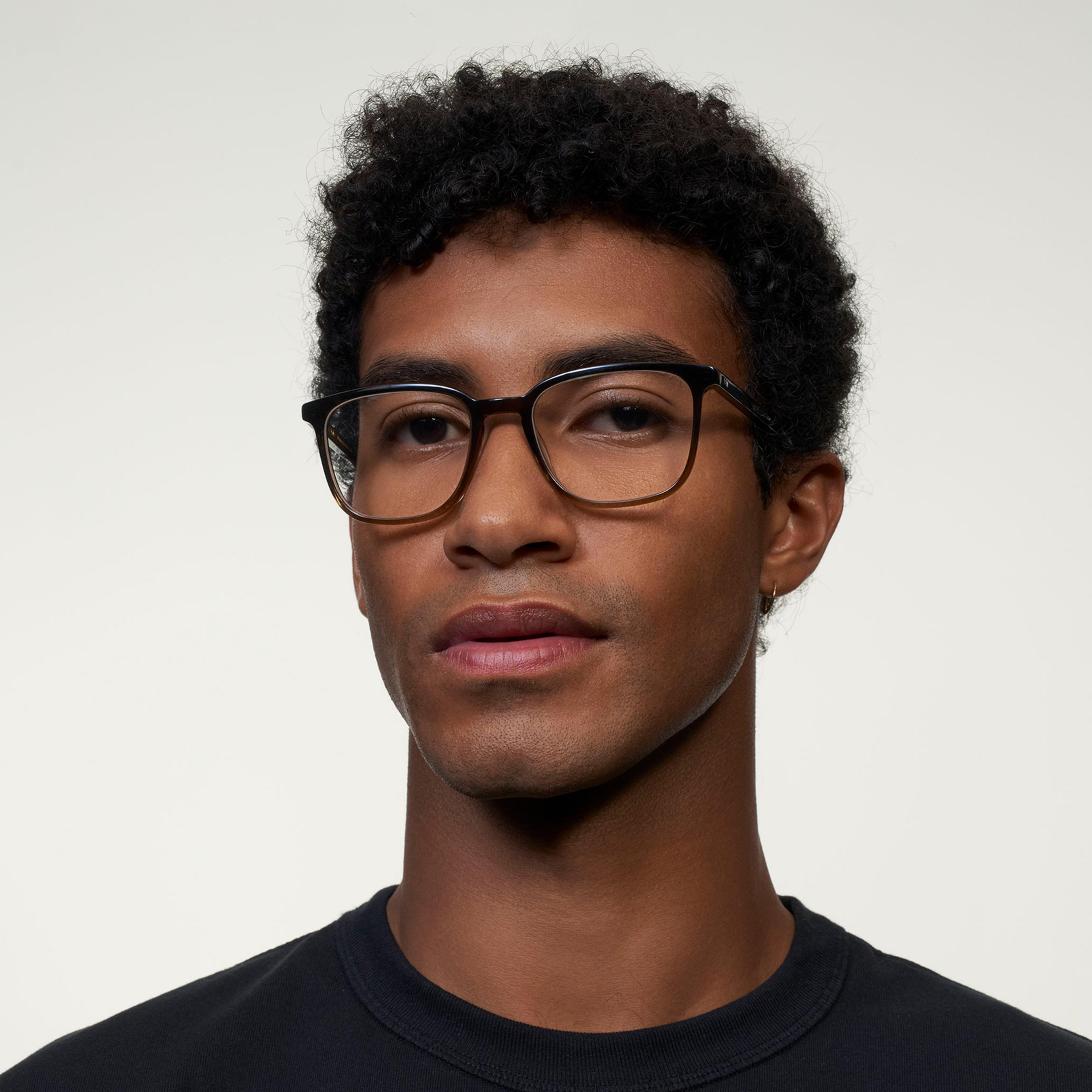 Ace & Tate Brillen | Rechteckig Acetat in Braun