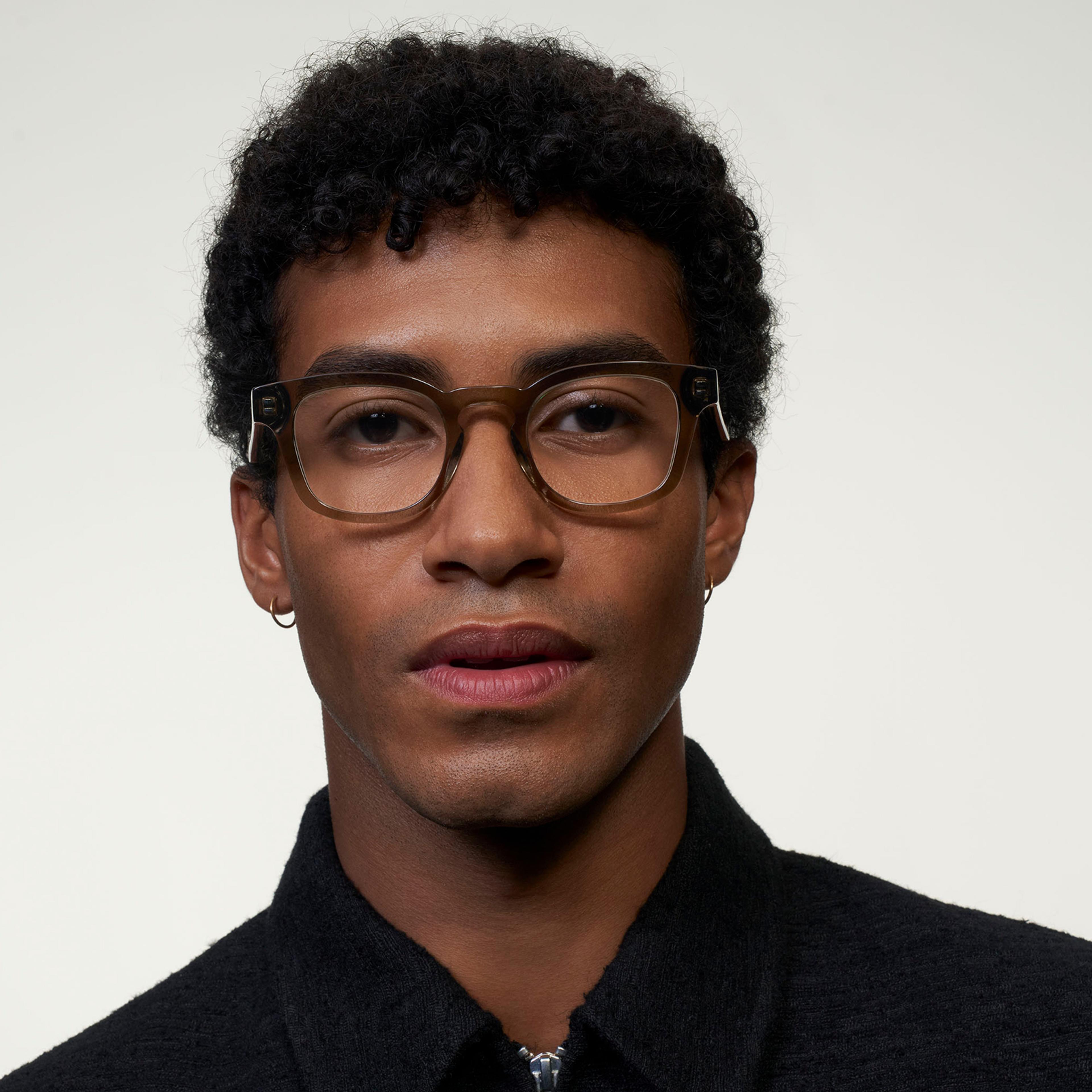 Ace & Tate Glasses | Round Acetate in Grey