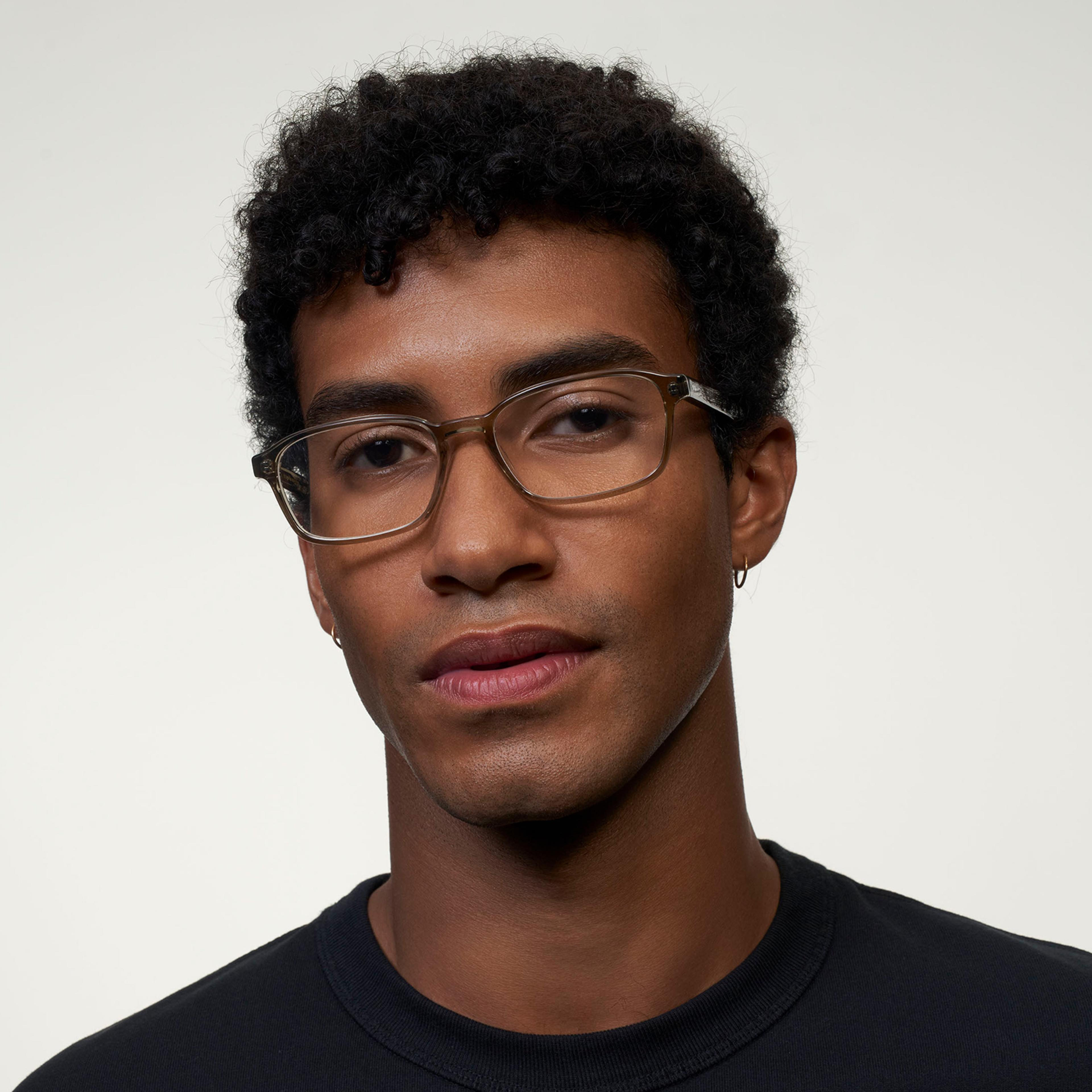 Ace & Tate Brillen | Rechteckig Acetat in Grau
