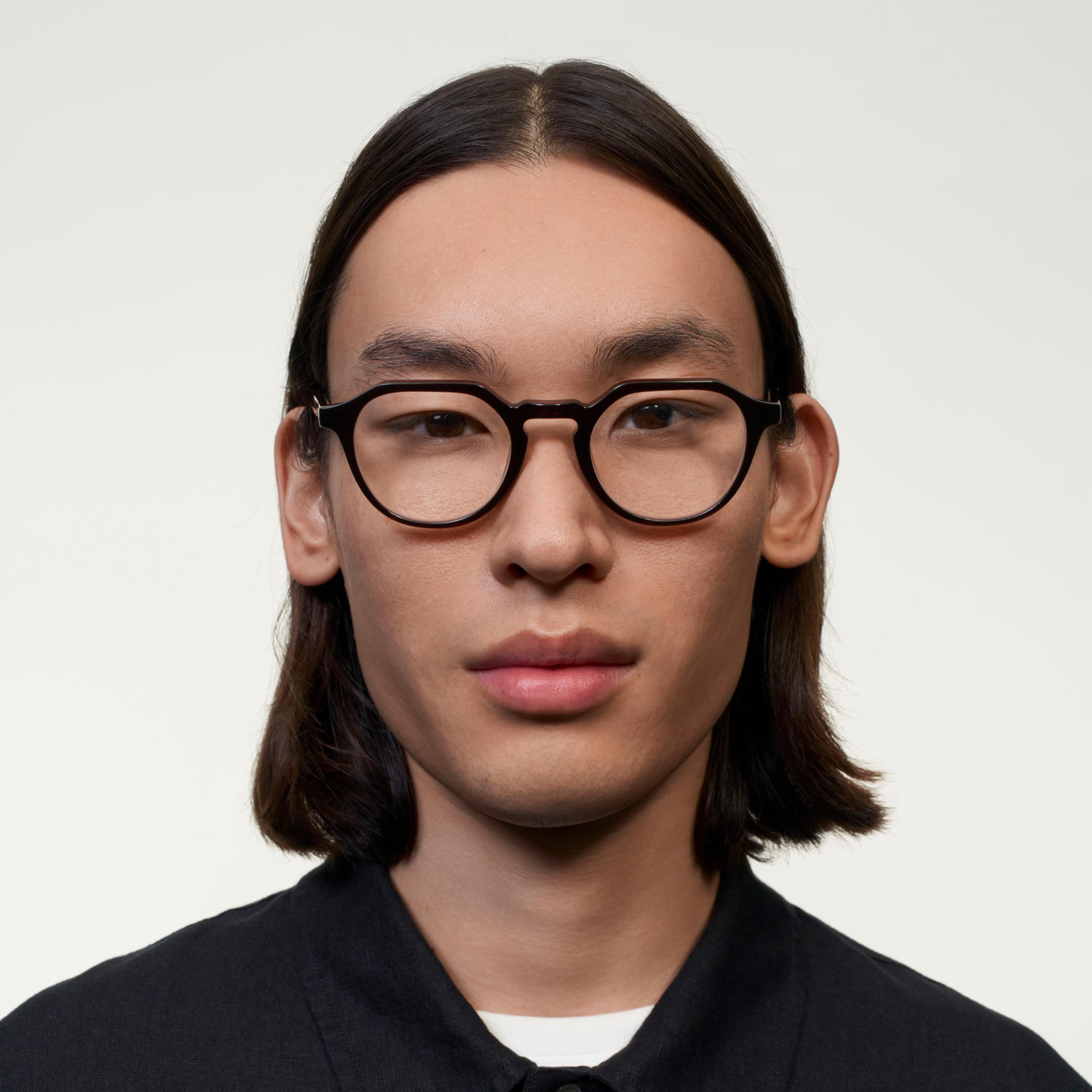 Ace & Tate Glasses | Hexagonal Acetate in Red