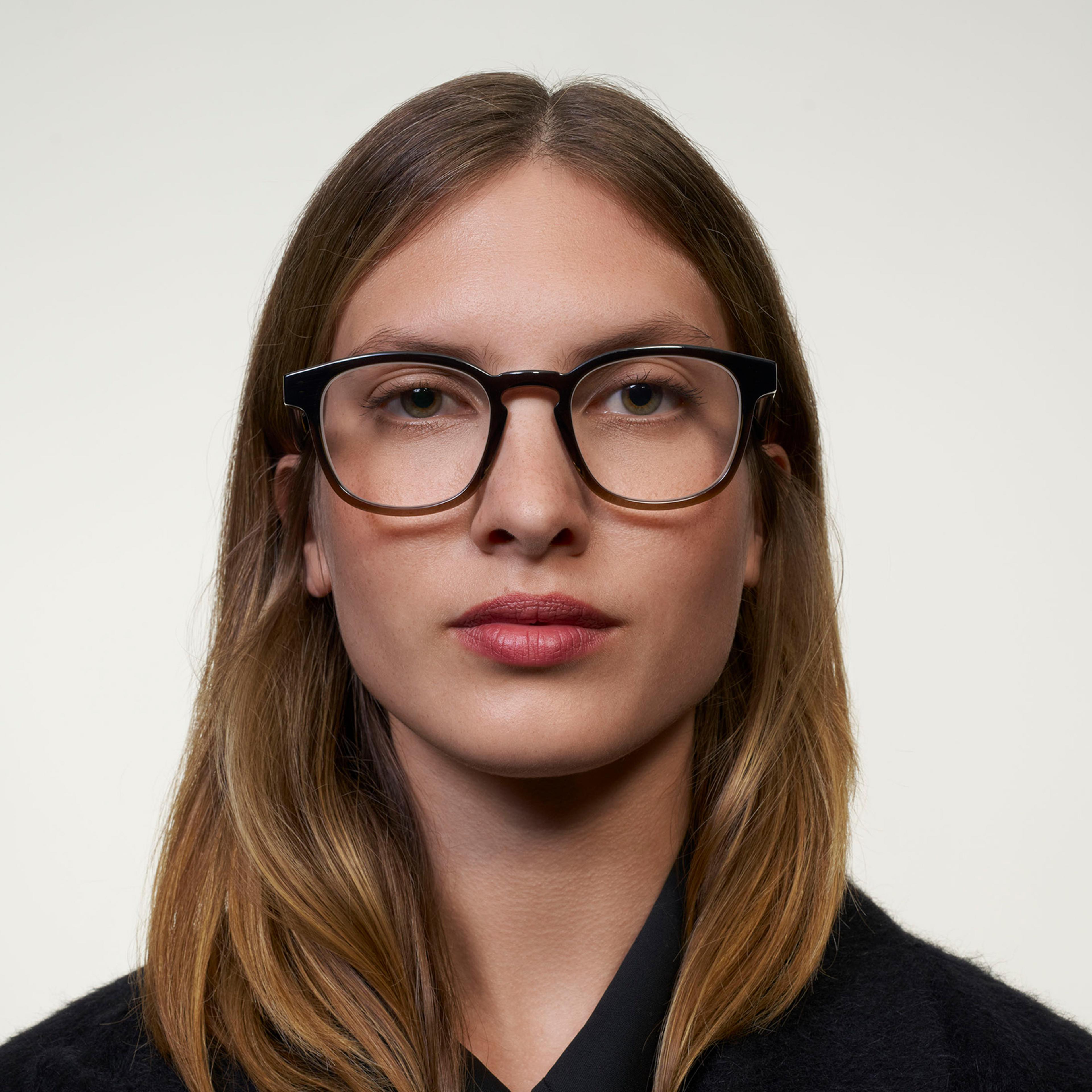 Ace & Tate Glasses | Square Acetate in Brown