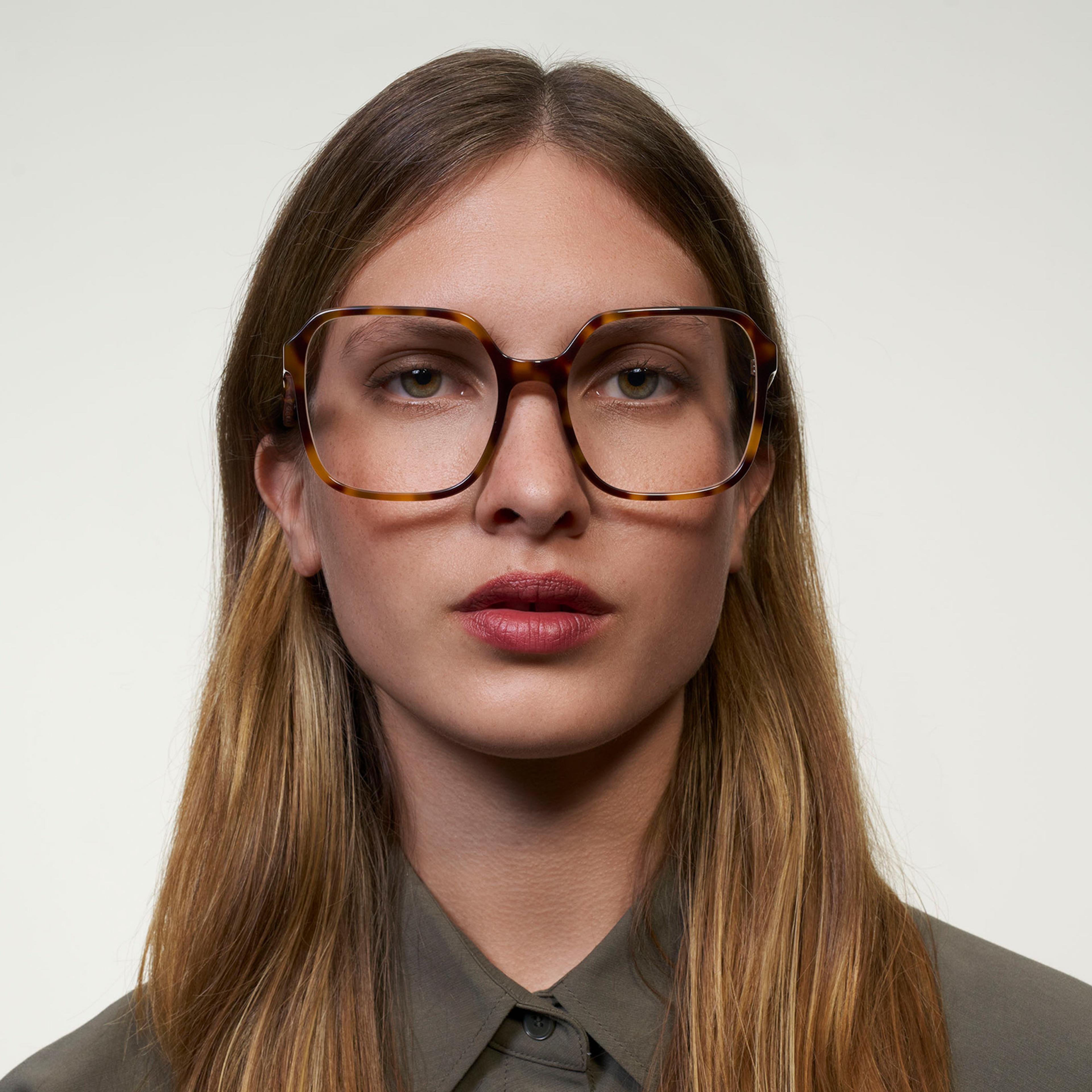 Ace & Tate Glasses | Square Acetate in Black, Brown