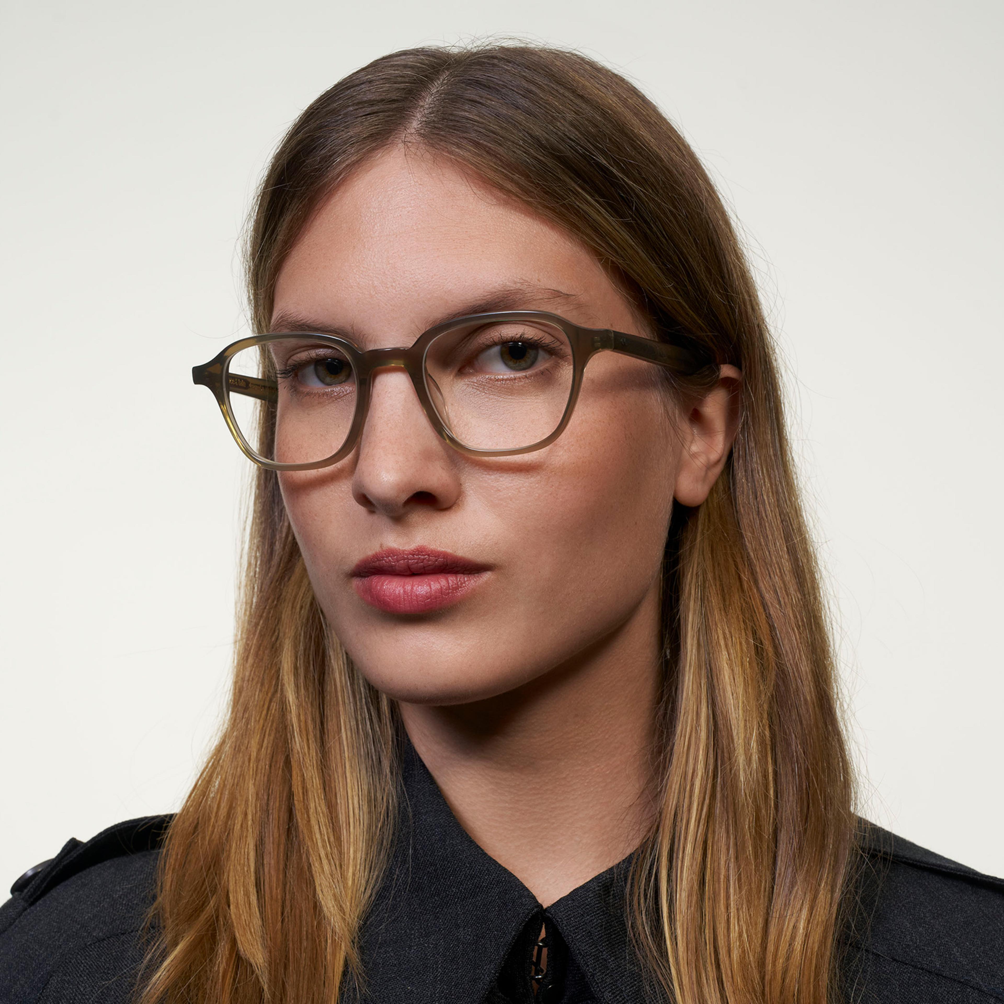 Ace & Tate Filipe in Jurassic Ace & Tate Glasses | Square Acetate in Green