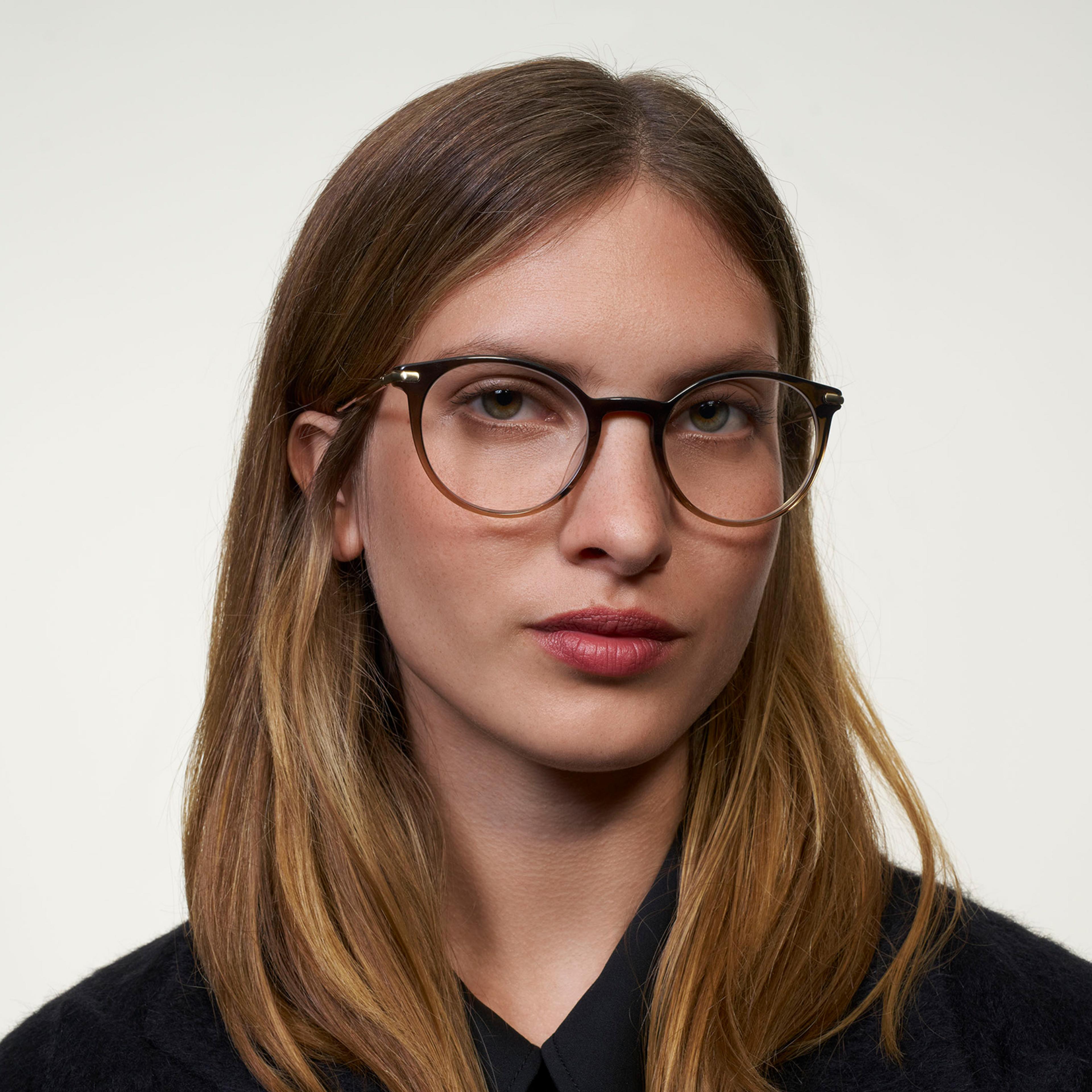 Ace & Tate Glasses |  Metal in Brown