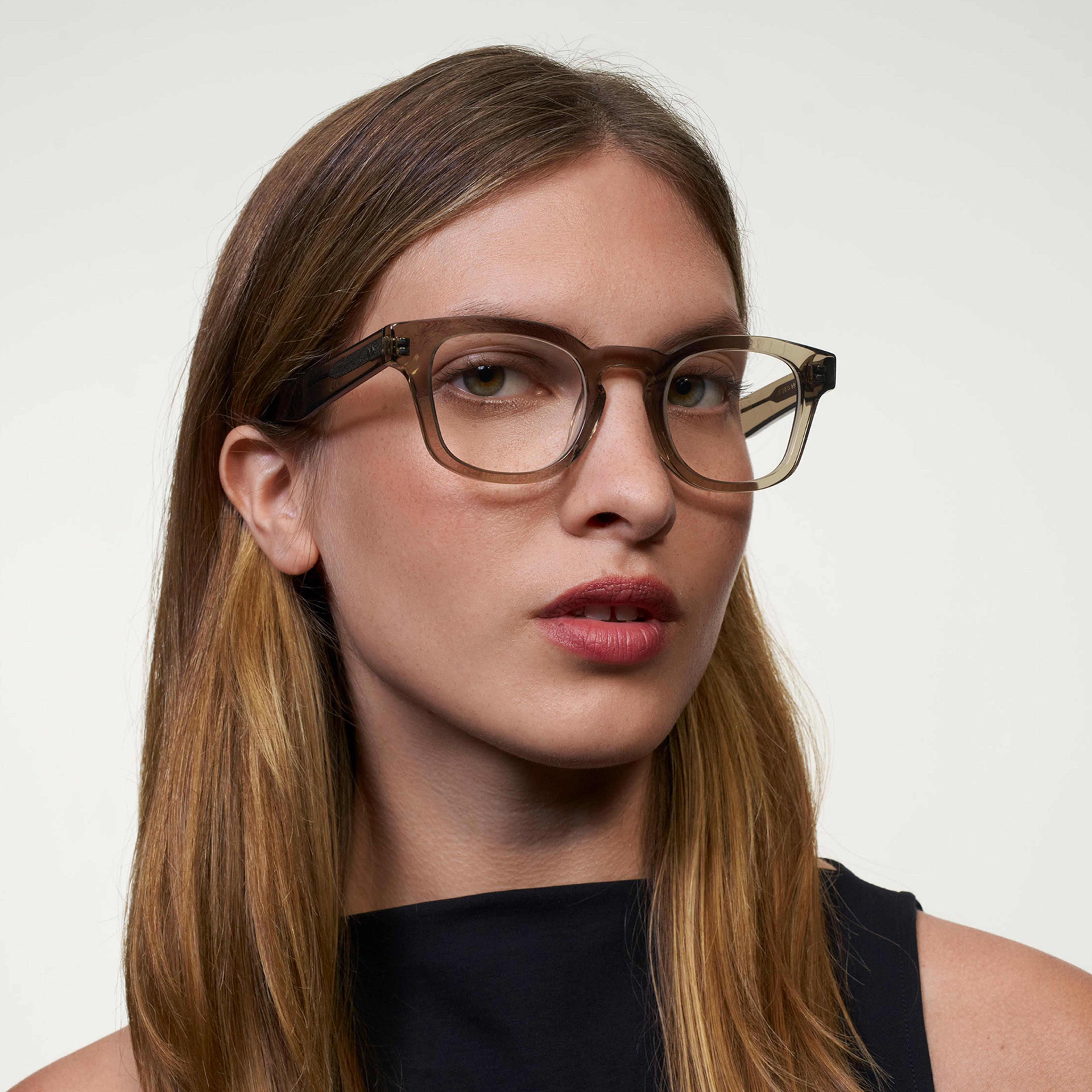 Ace & Tate Glasses | Round Acetate in Grey