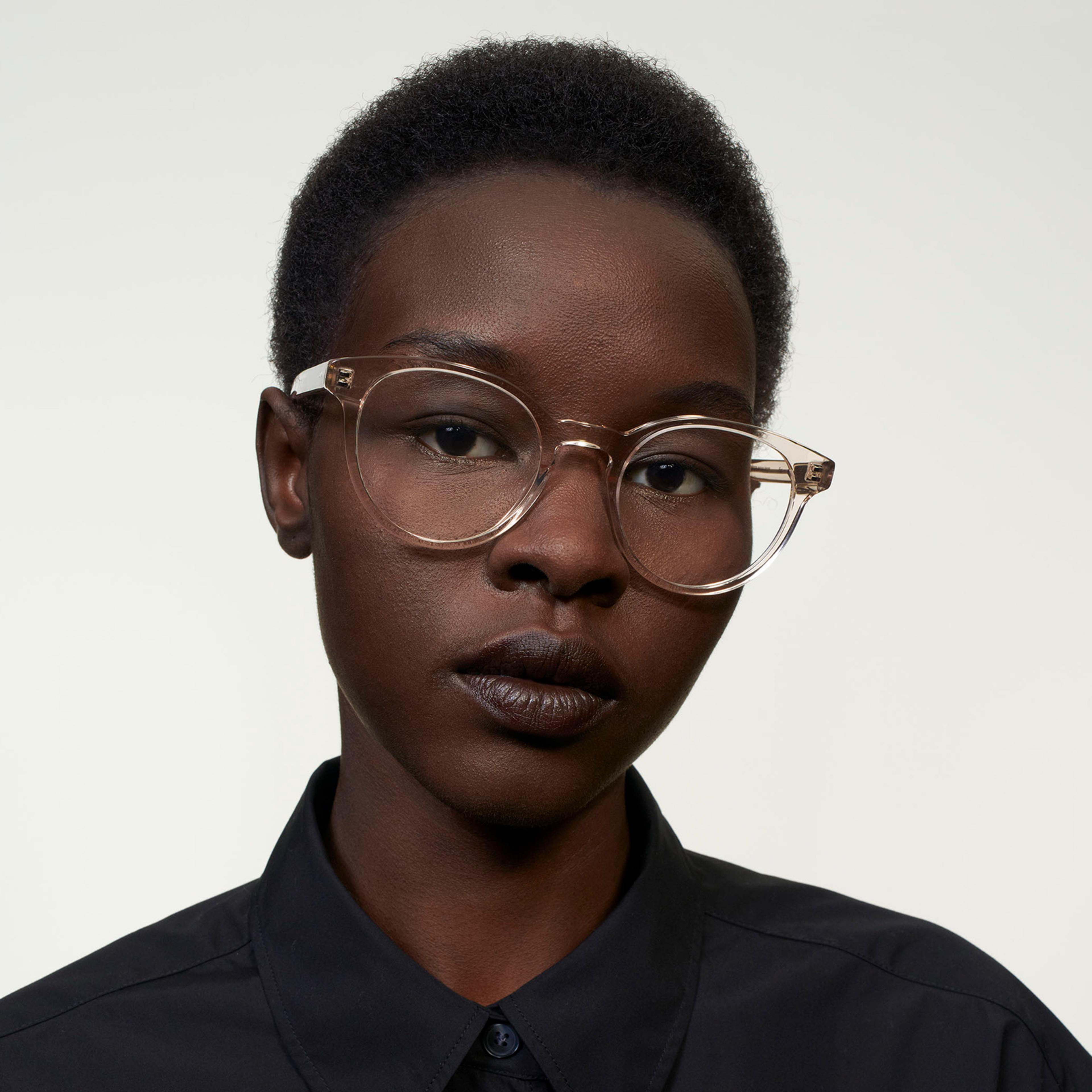 Ace & Tate Glasses | Round Acetate in Pink