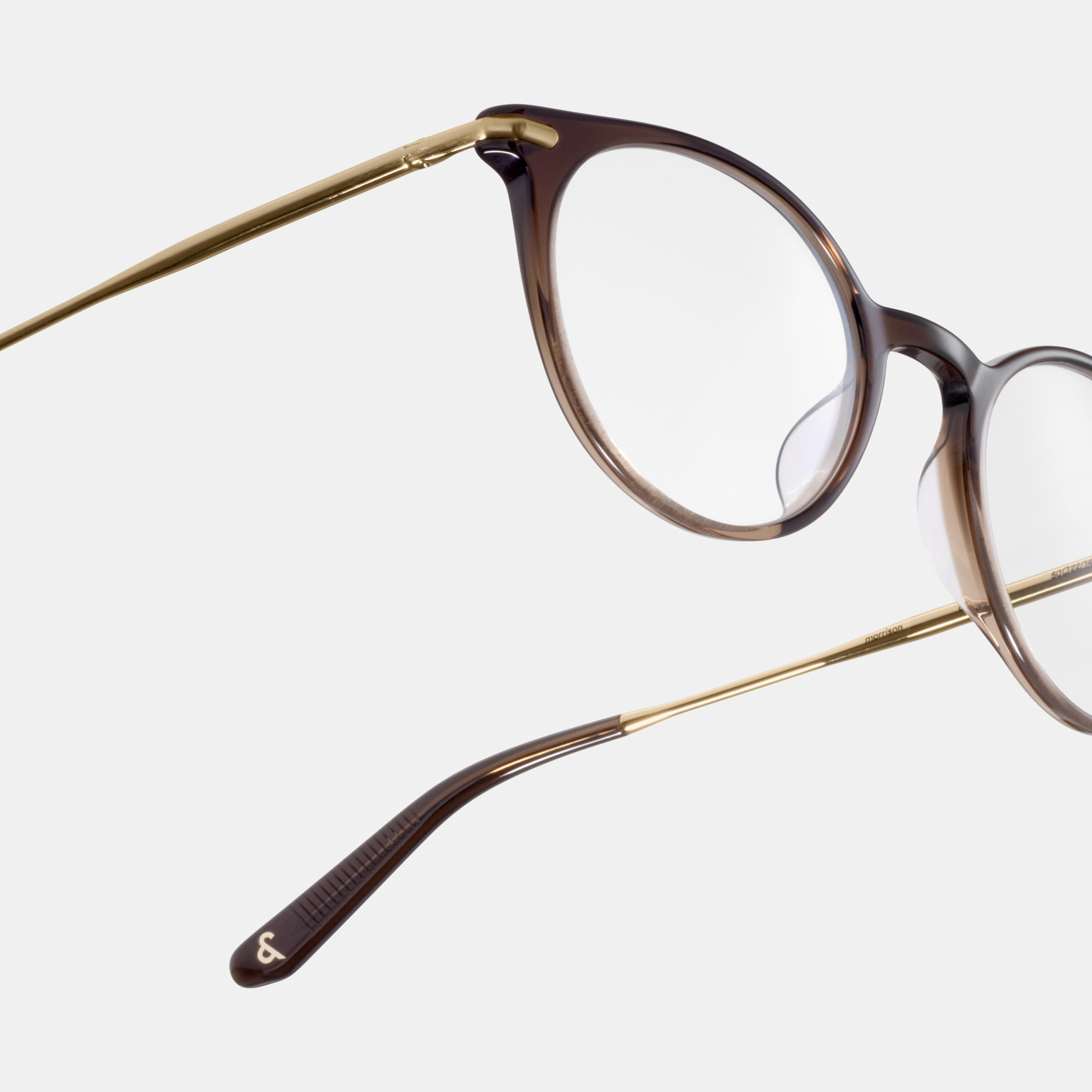 Ace & Tate Glasses |  Metal in Brown