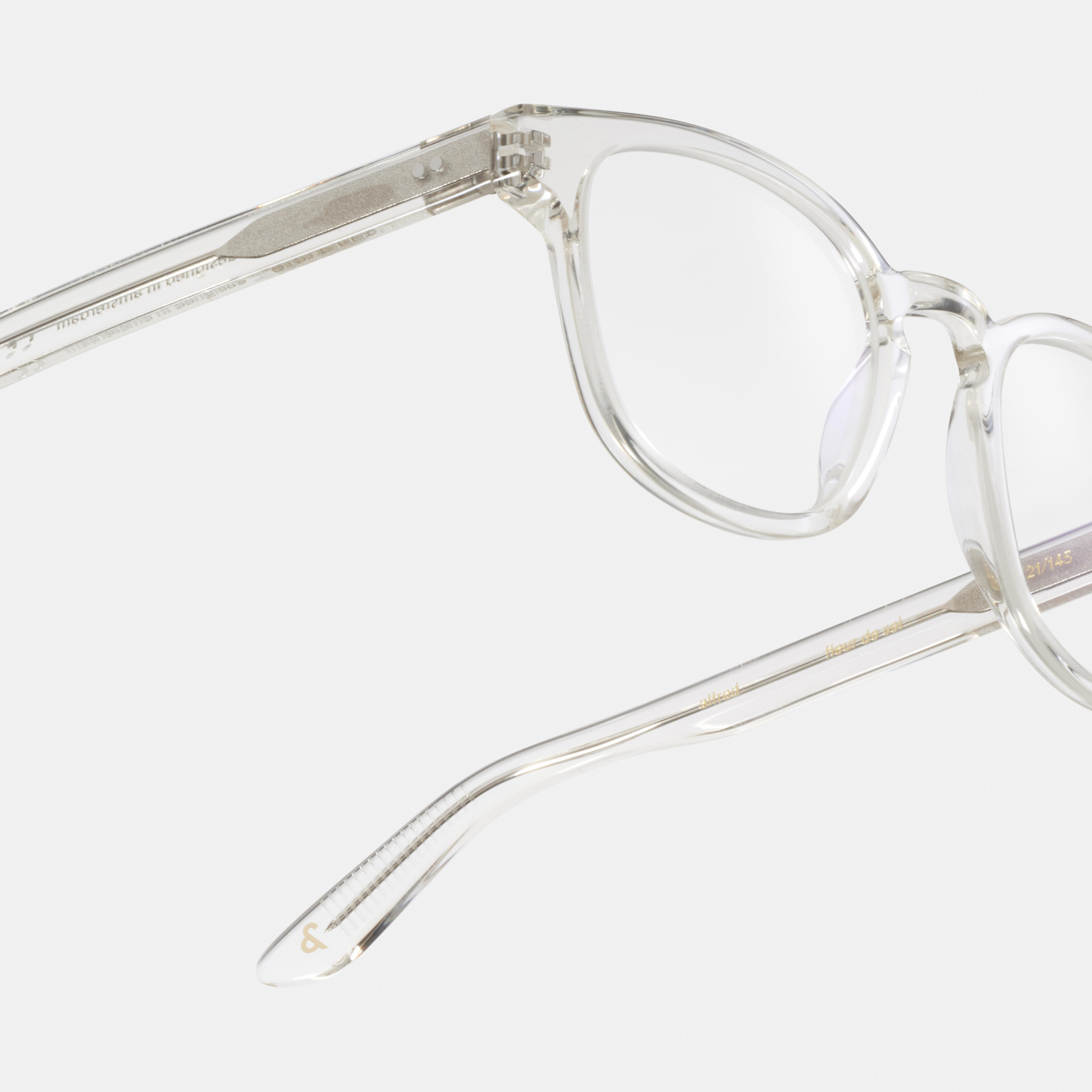 Ace & Tate Glasses | Square Acetate in Clear