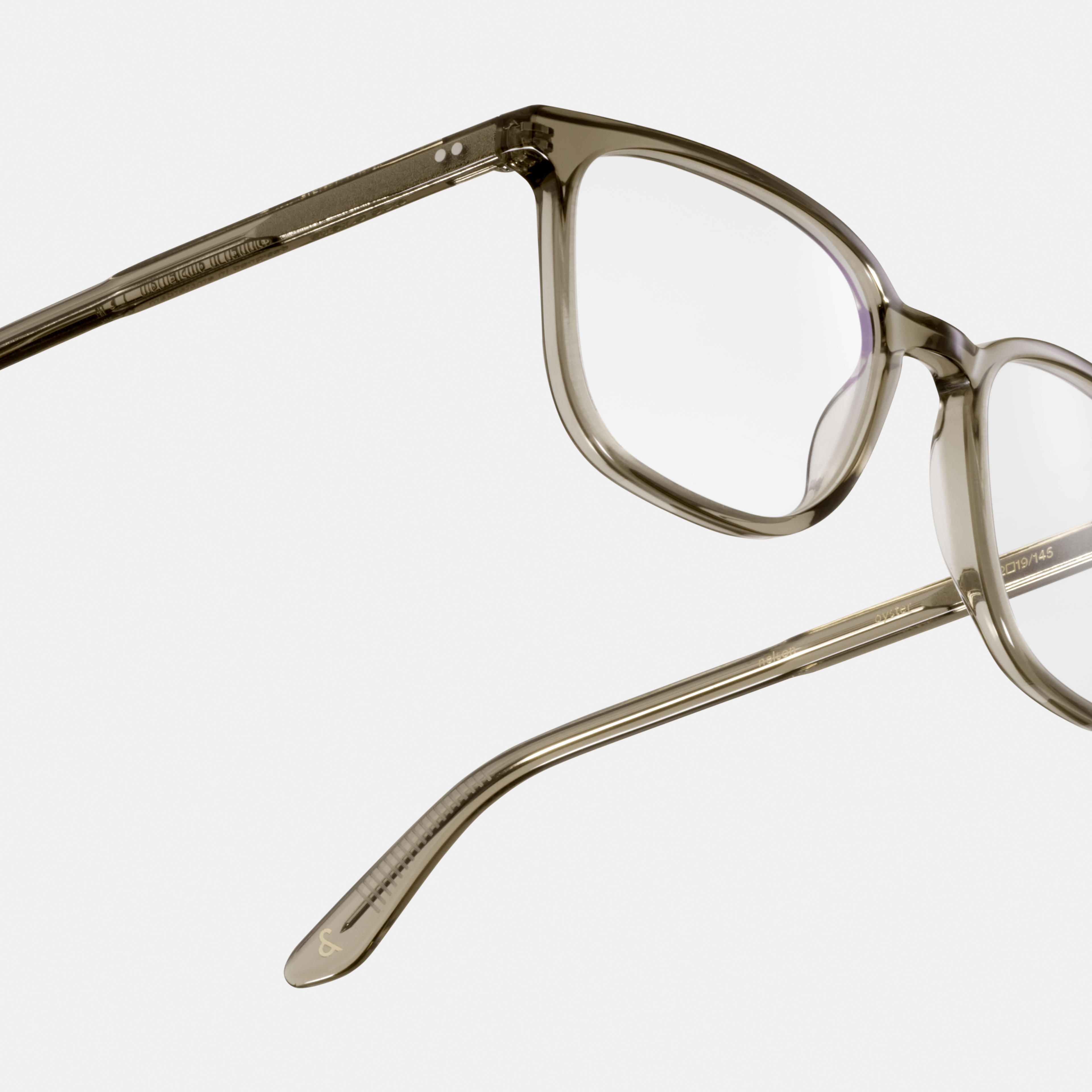 Ace & Tate Glasses | Rectangle Acetate in Grey